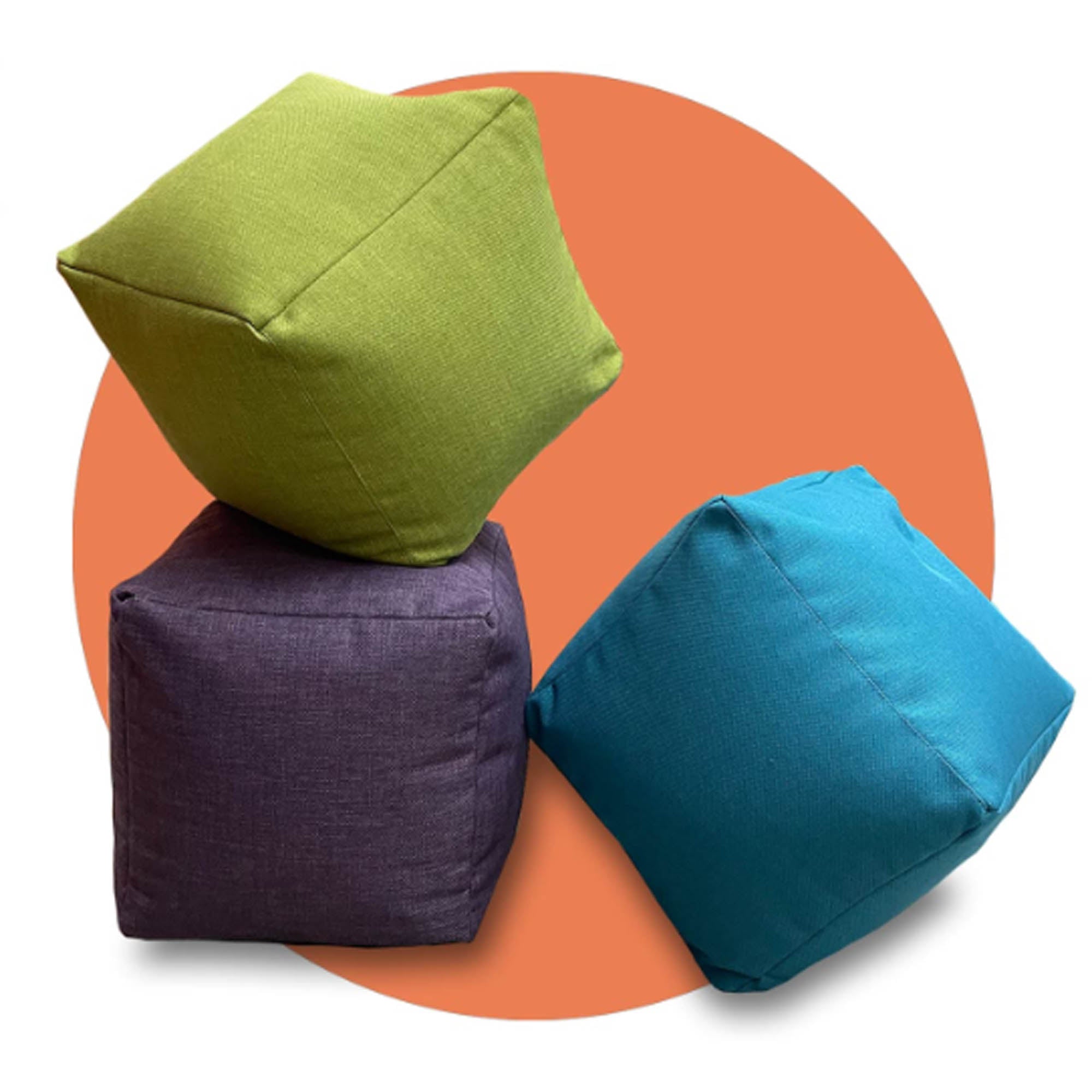 Пуф КУБ S, рогожка - зображення 1