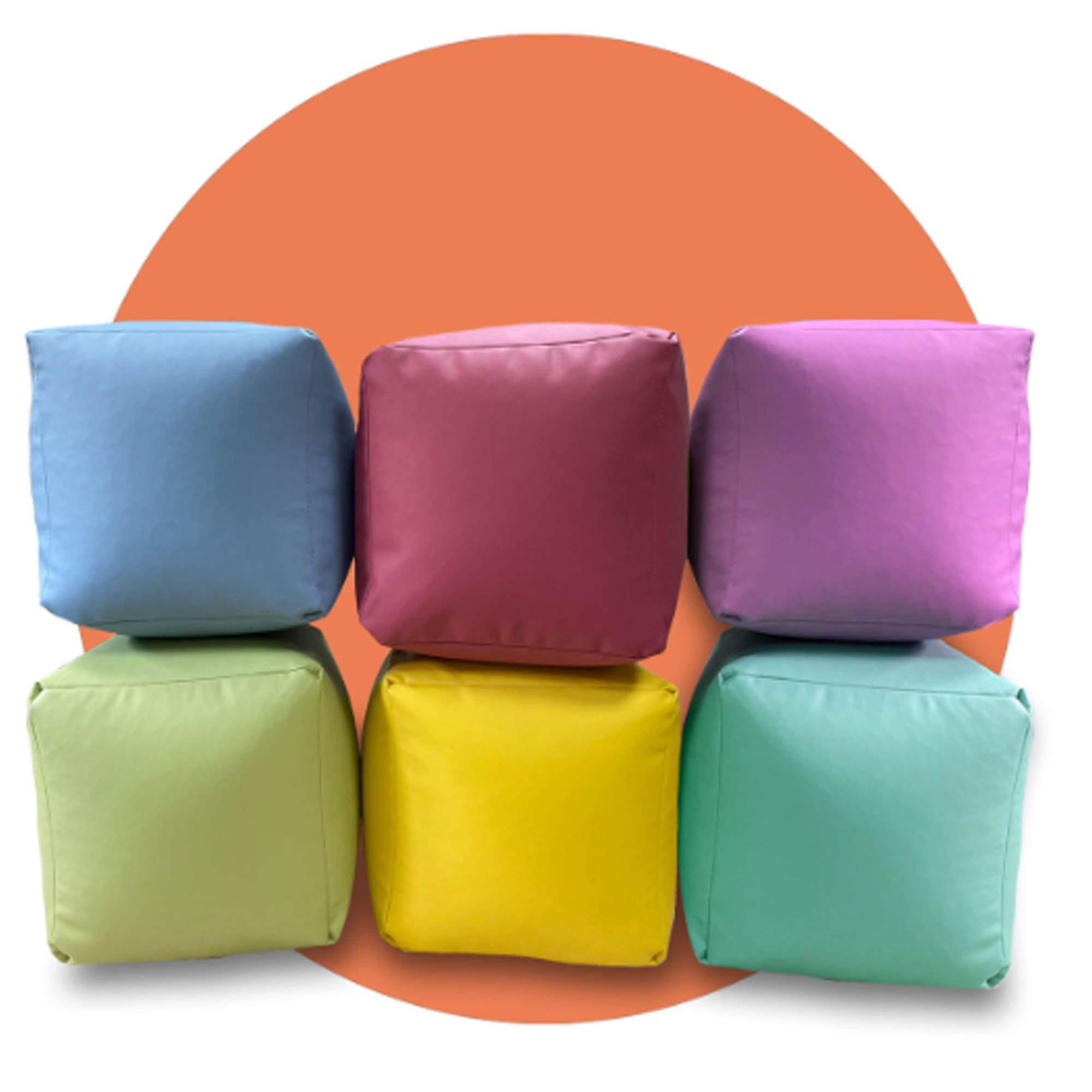 Пуф КУБ S, шкірзам - зображення 1