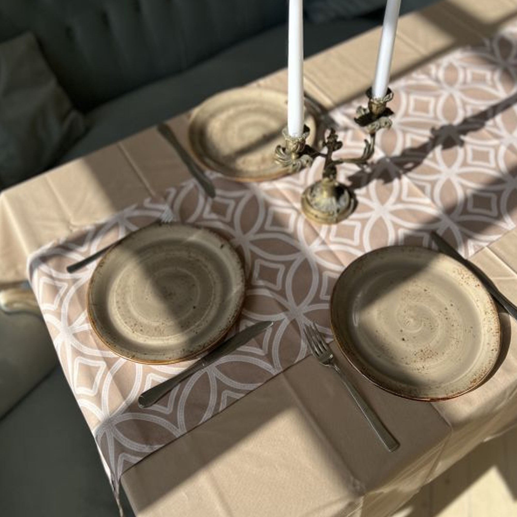 Ранер MONOGRAM BEIGE