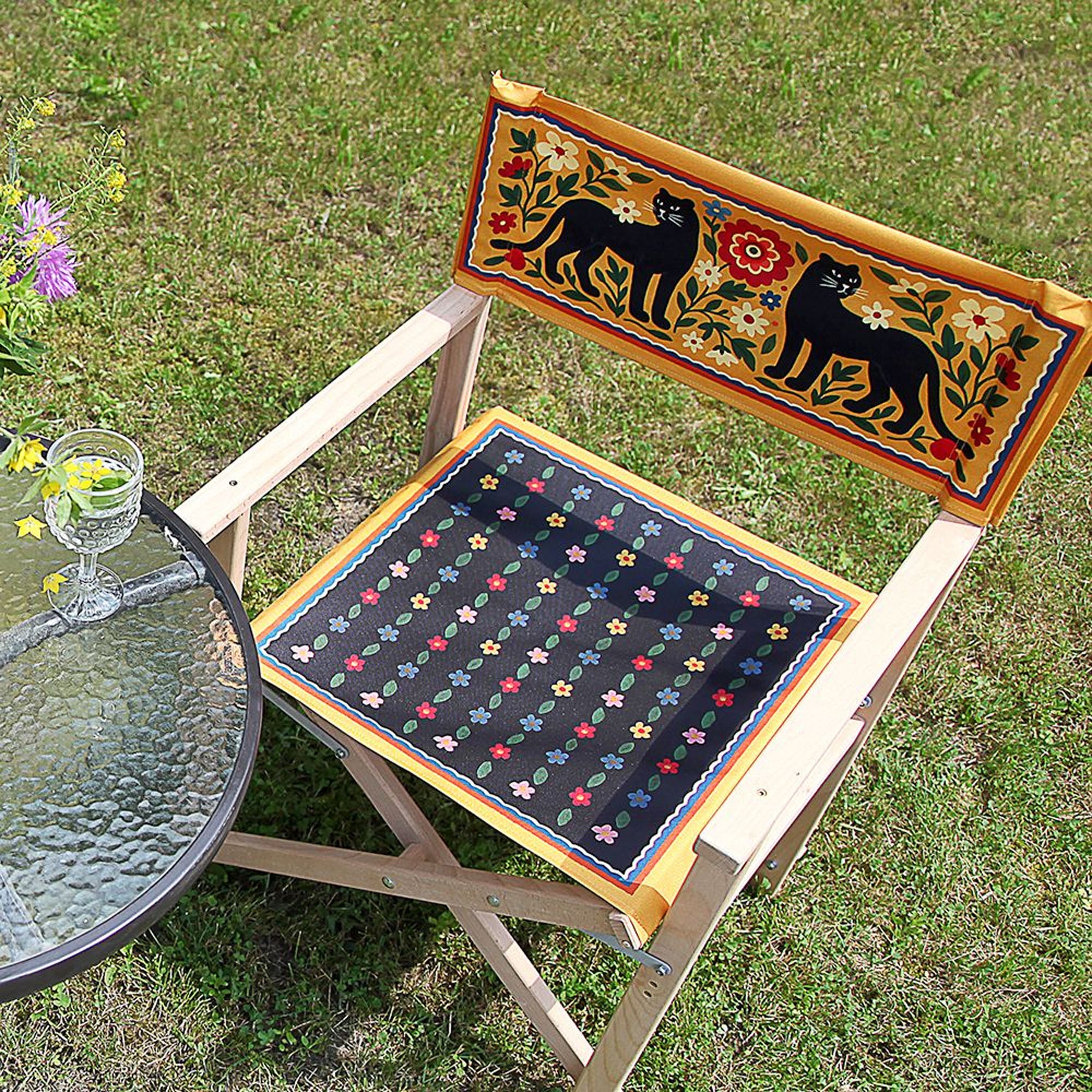Садовий розкладний стілець ЧОРНІ ПАНТЕРИ