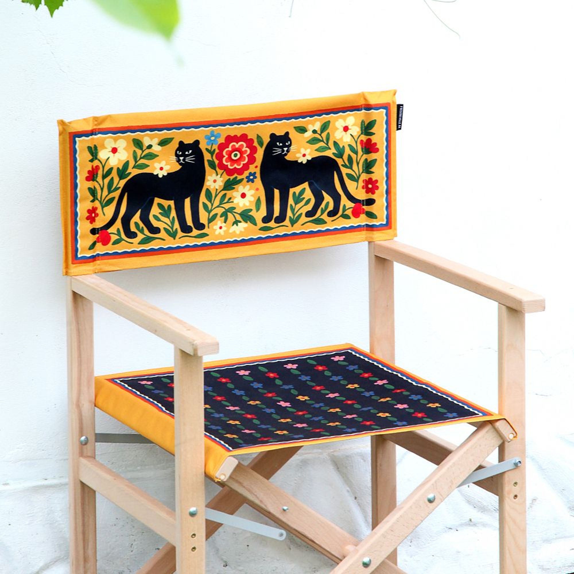 Садовий розкладний стілець ЧОРНІ ПАНТЕРИ