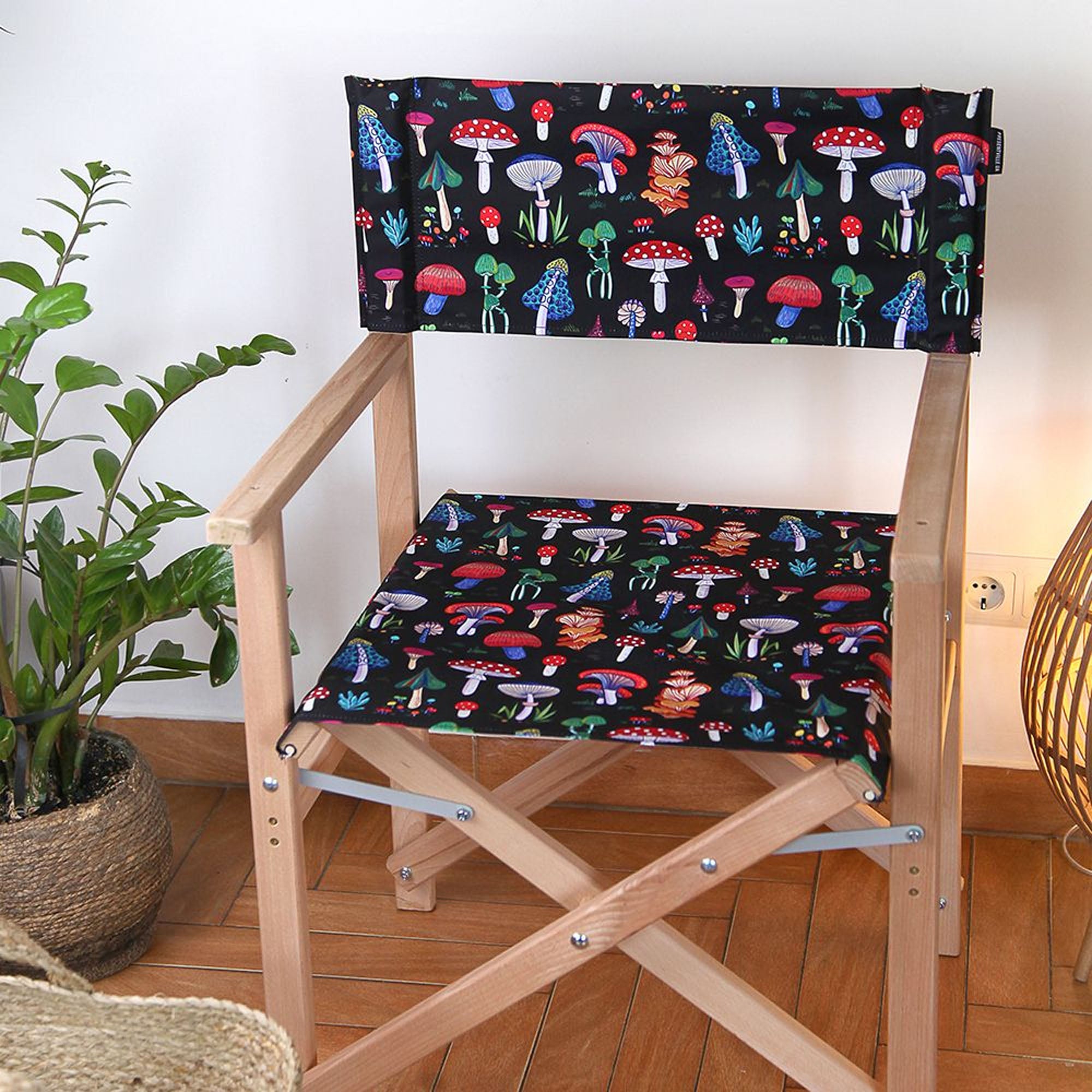 Садовий розкладний стілець МУХОМОРИ ТА ПОГАНКИ