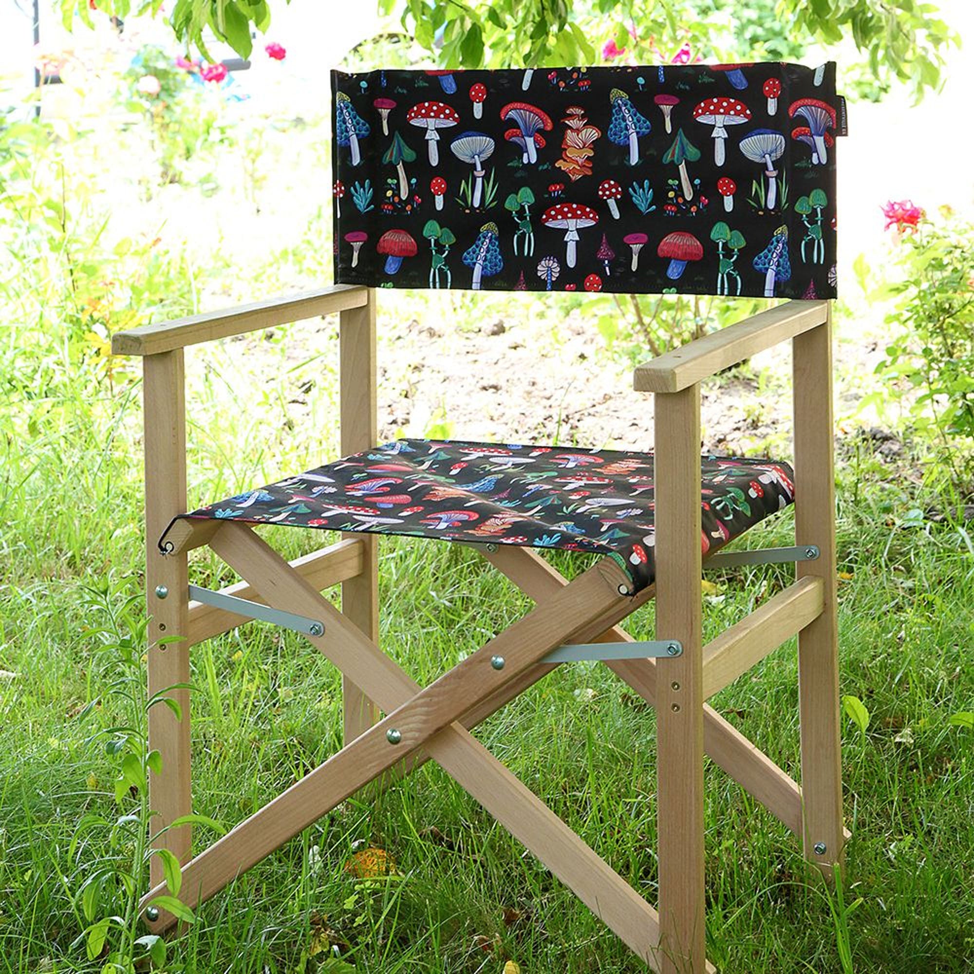 Садовий розкладний стілець МУХОМОРИ ТА ПОГАНКИ