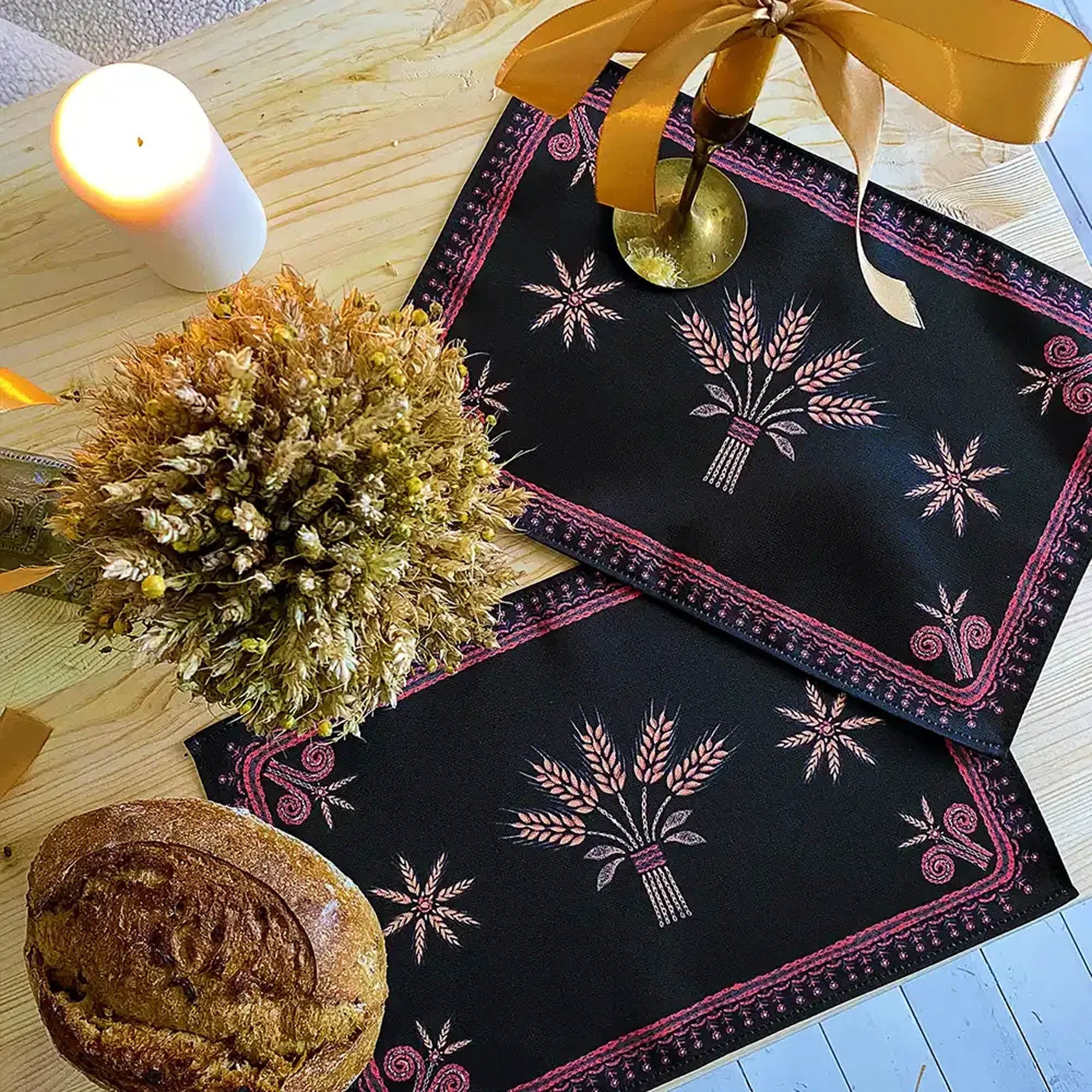 Салфетки на стол КОЛОСКИ, 2шт