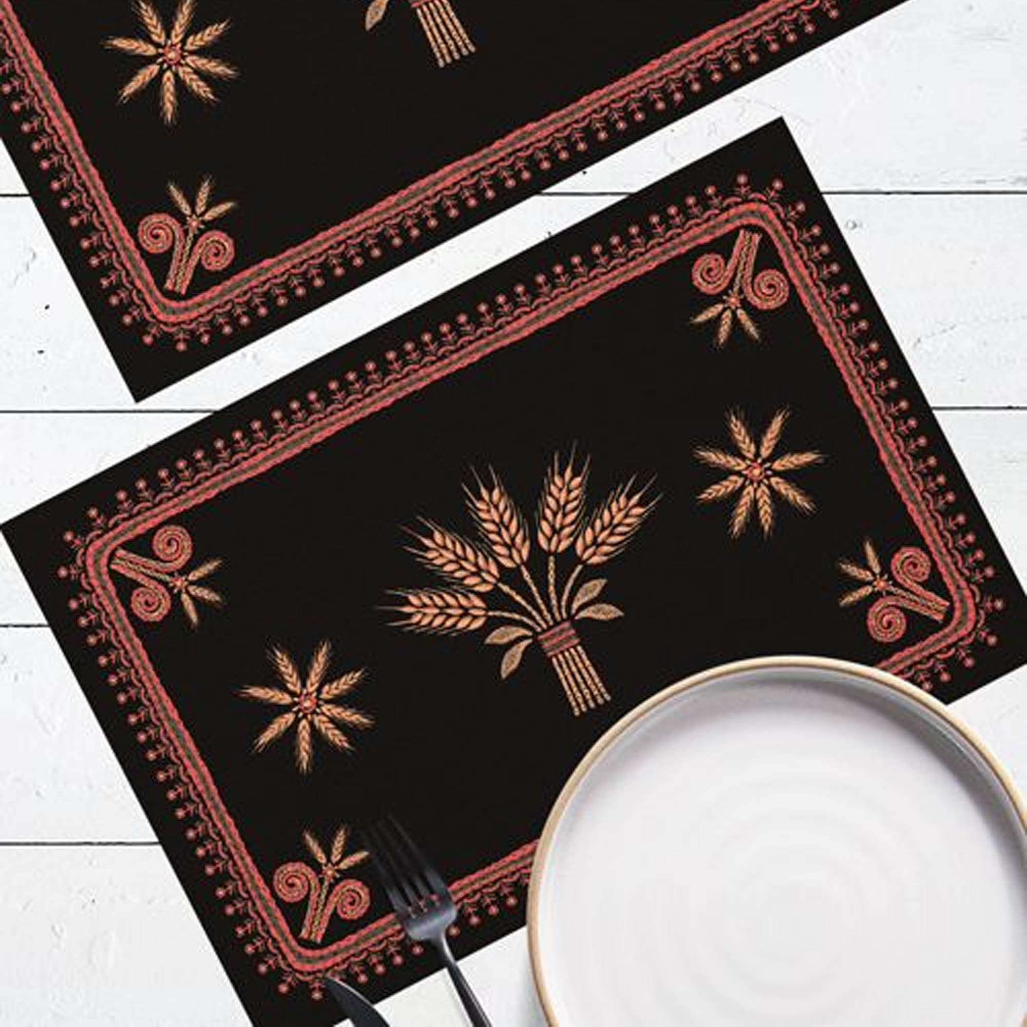 Салфетки на стол КОЛОСКИ, 2шт