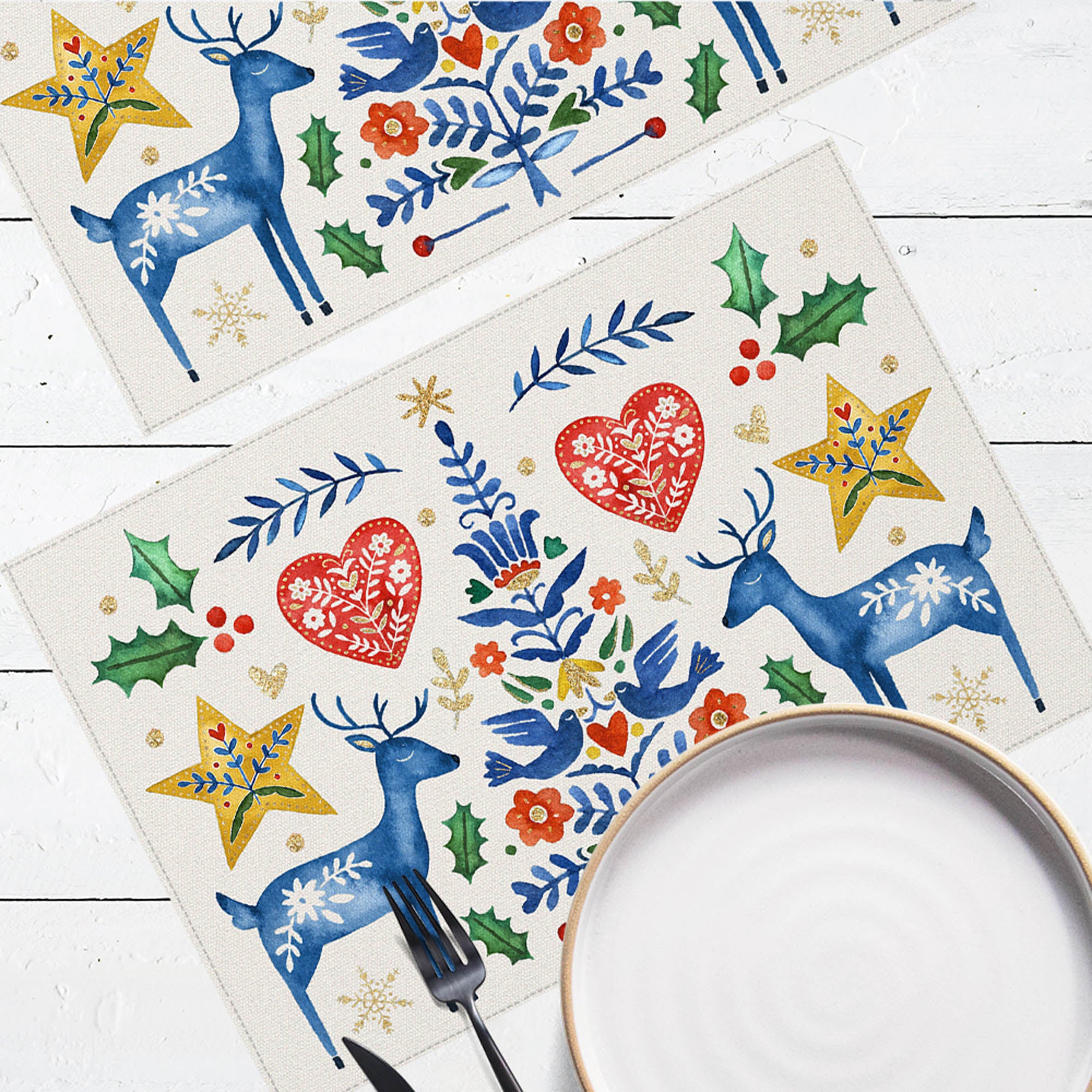 Салфетки на стол СВЕТЛОГО РОЖДЕСТВА!, 2шт