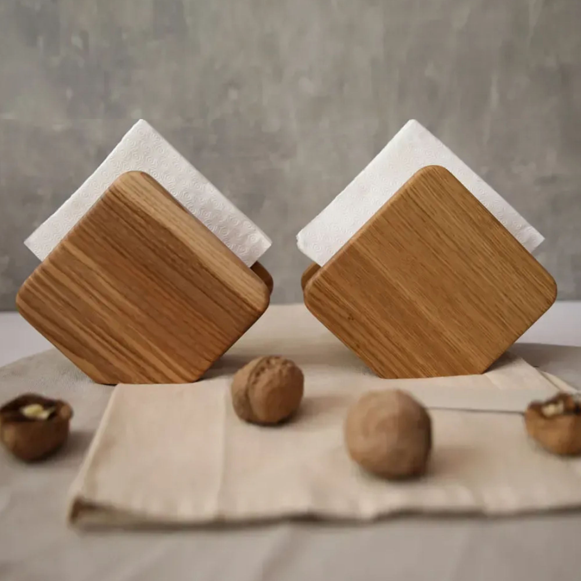 Серветниця РОМБ з деревини для паперових серветок