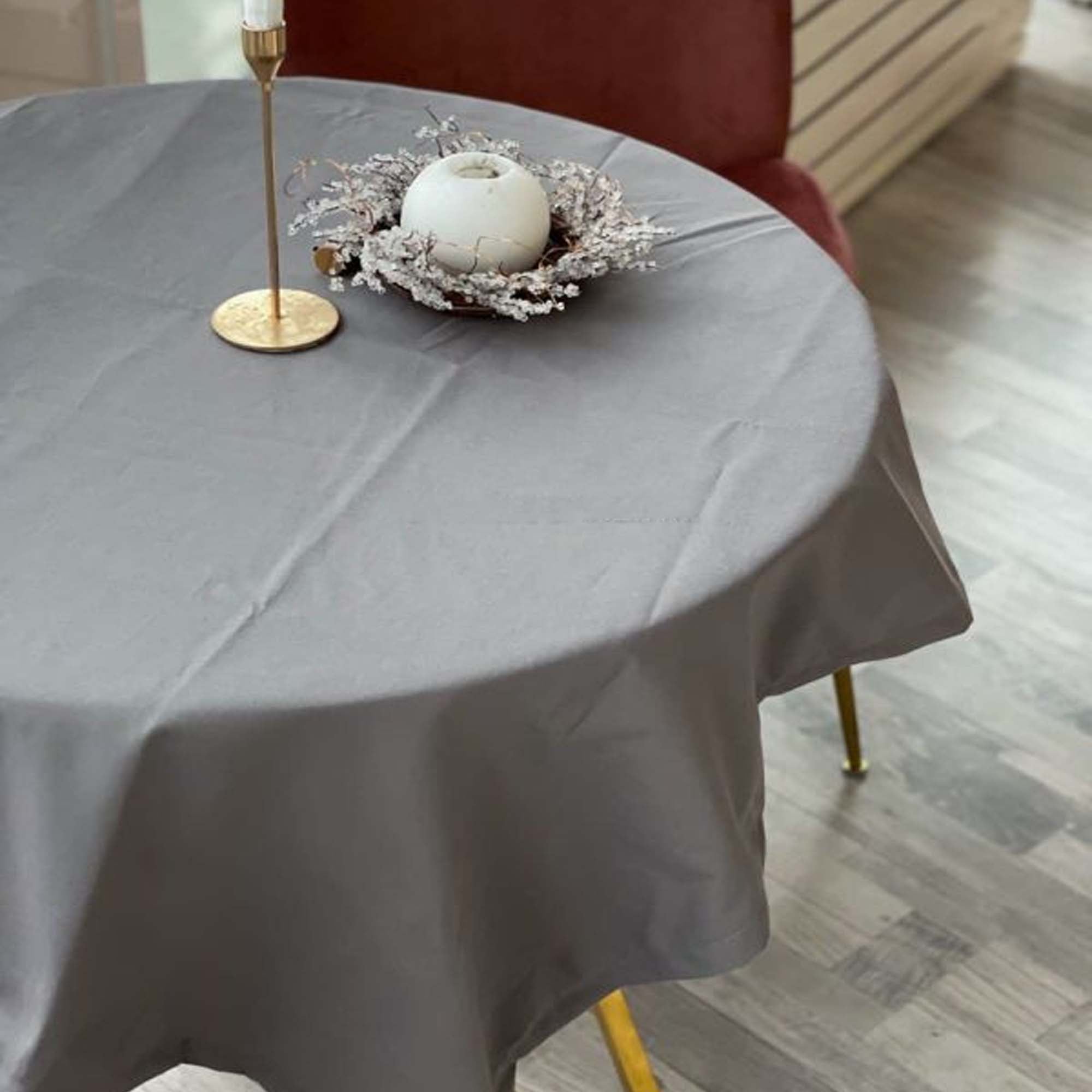 Скатертина DARK GREY, непромокаюча - зображення 1