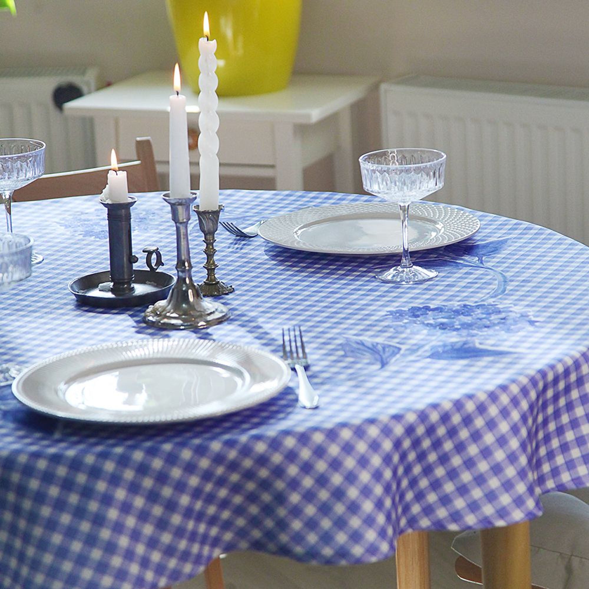 Скатертина кругла ГОРТЕНЗІЯ