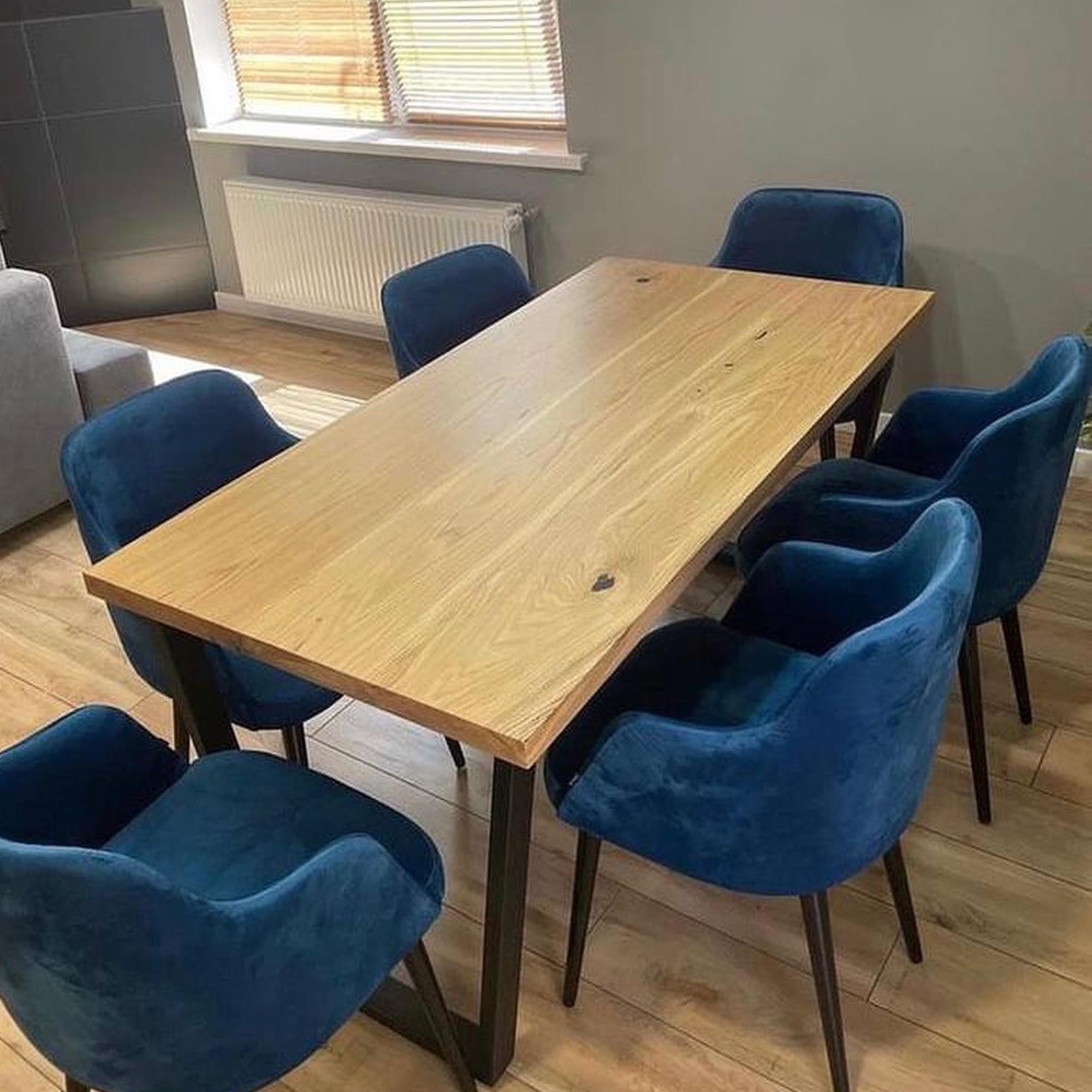 Стіл КВАДРАТ, прямокутний на 6 осіб з масиву дуба - зображення 1