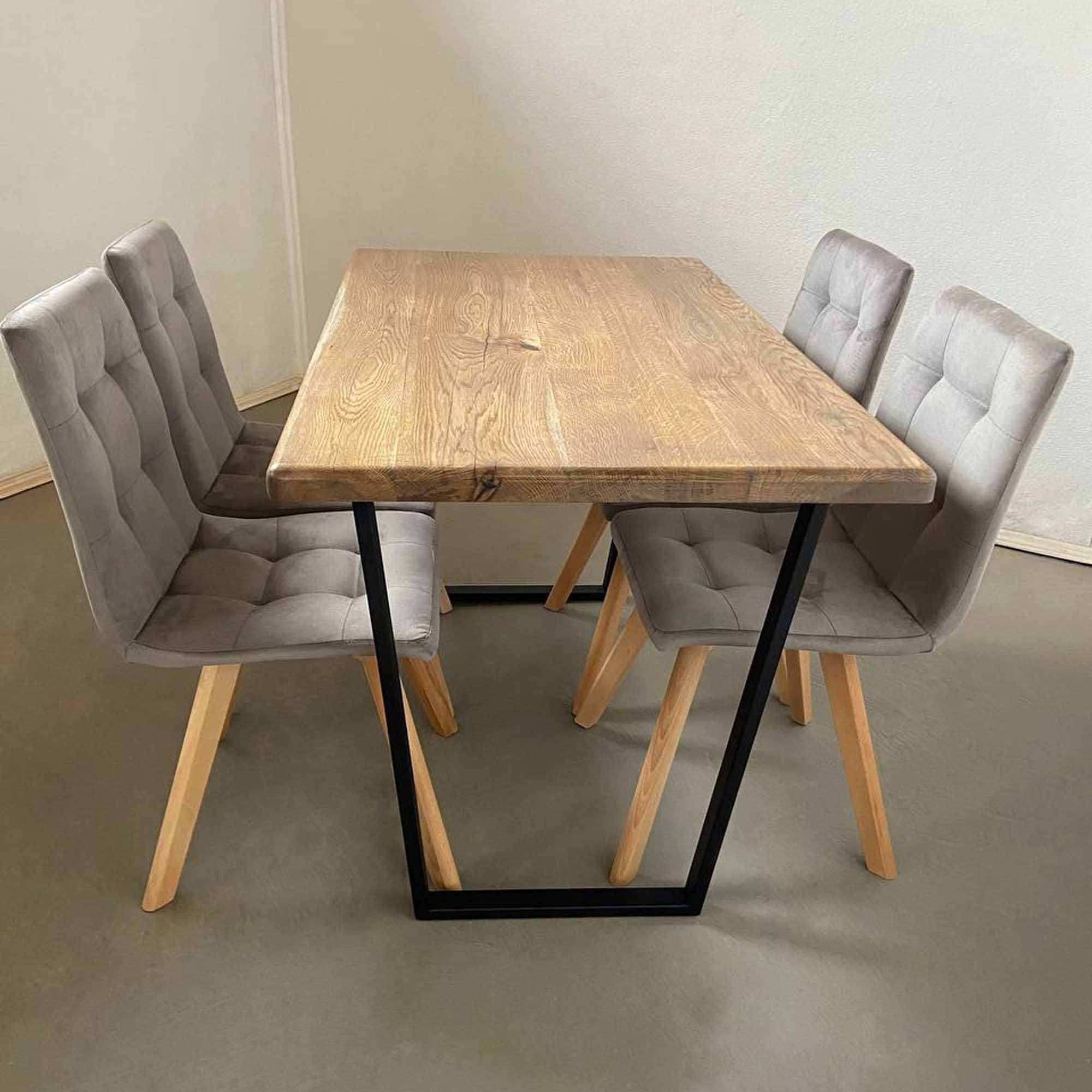 Стіл ТРАПЕЦІЯ, прямокутний на 4 особи з дуба - зображення 2