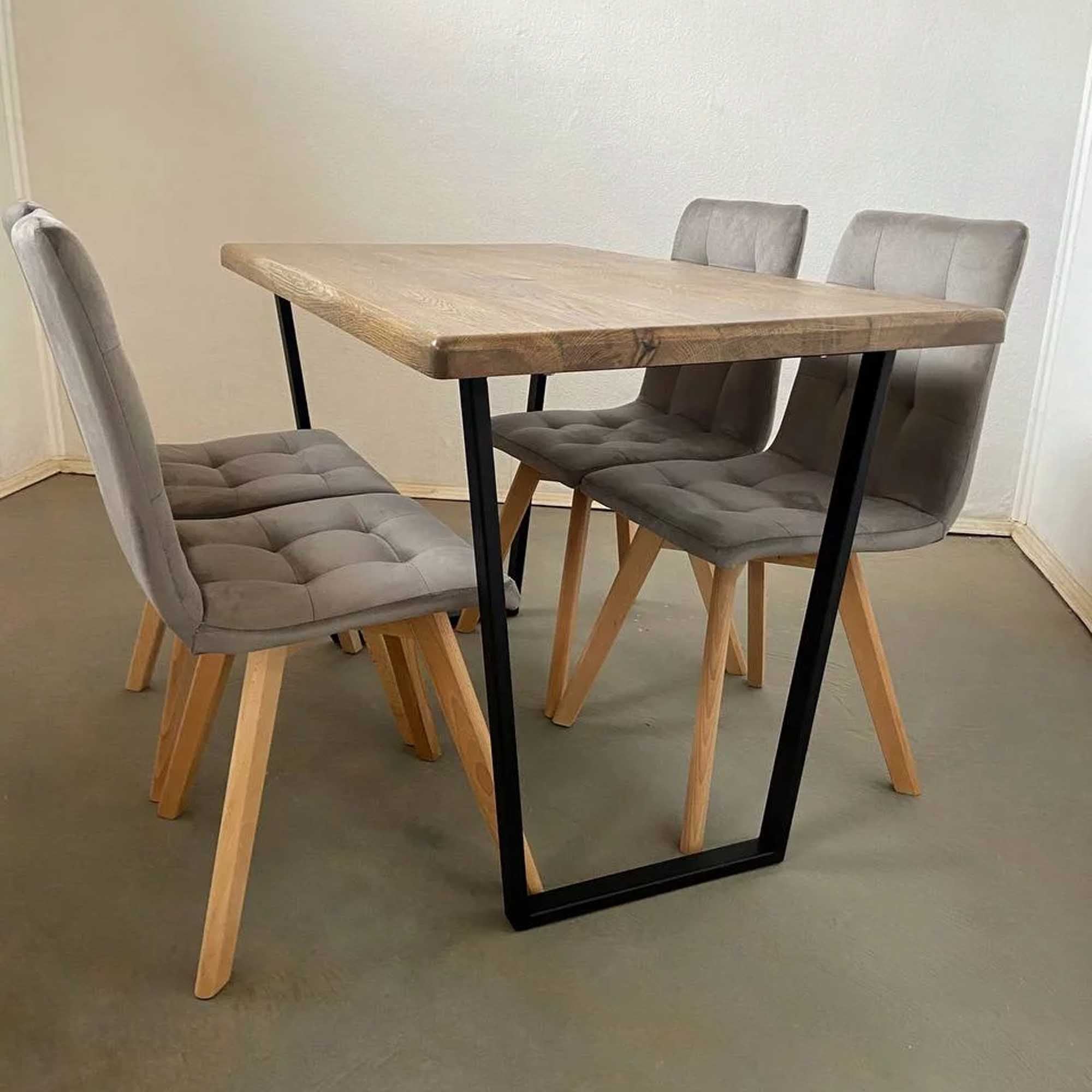 Стіл ТРАПЕЦІЯ, прямокутний на 4 особи з дуба - зображення 1