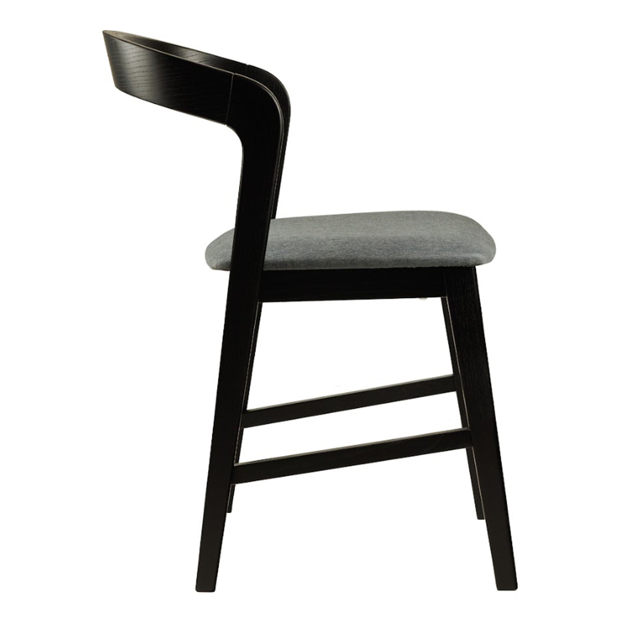 Стілець обідній FLOKI NEW з дуба, чорний