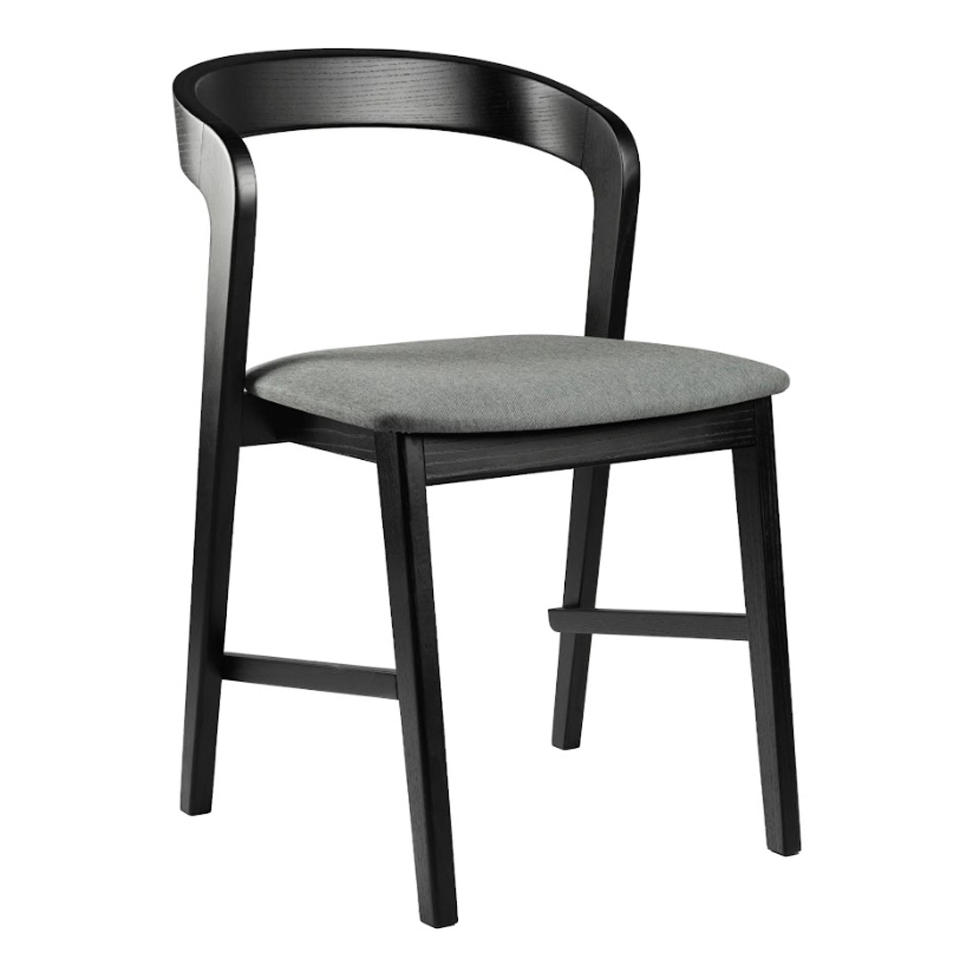 Стілець обідній FLOKI NEW з дуба, чорний