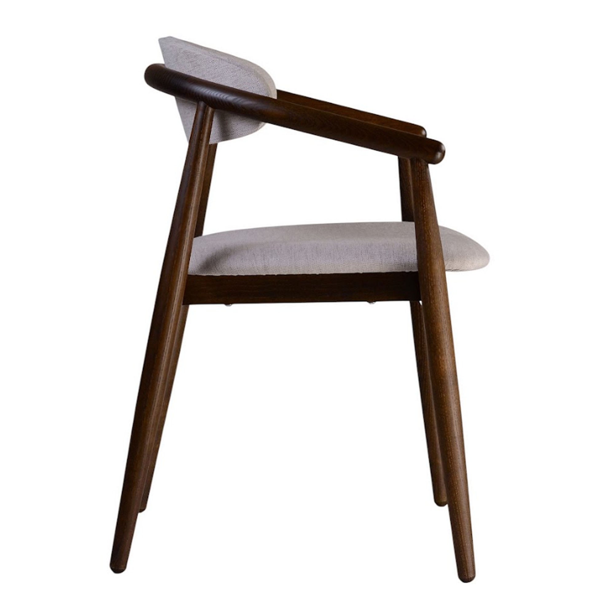 Стілець MAMONT SOFT з ясена, темний горіх