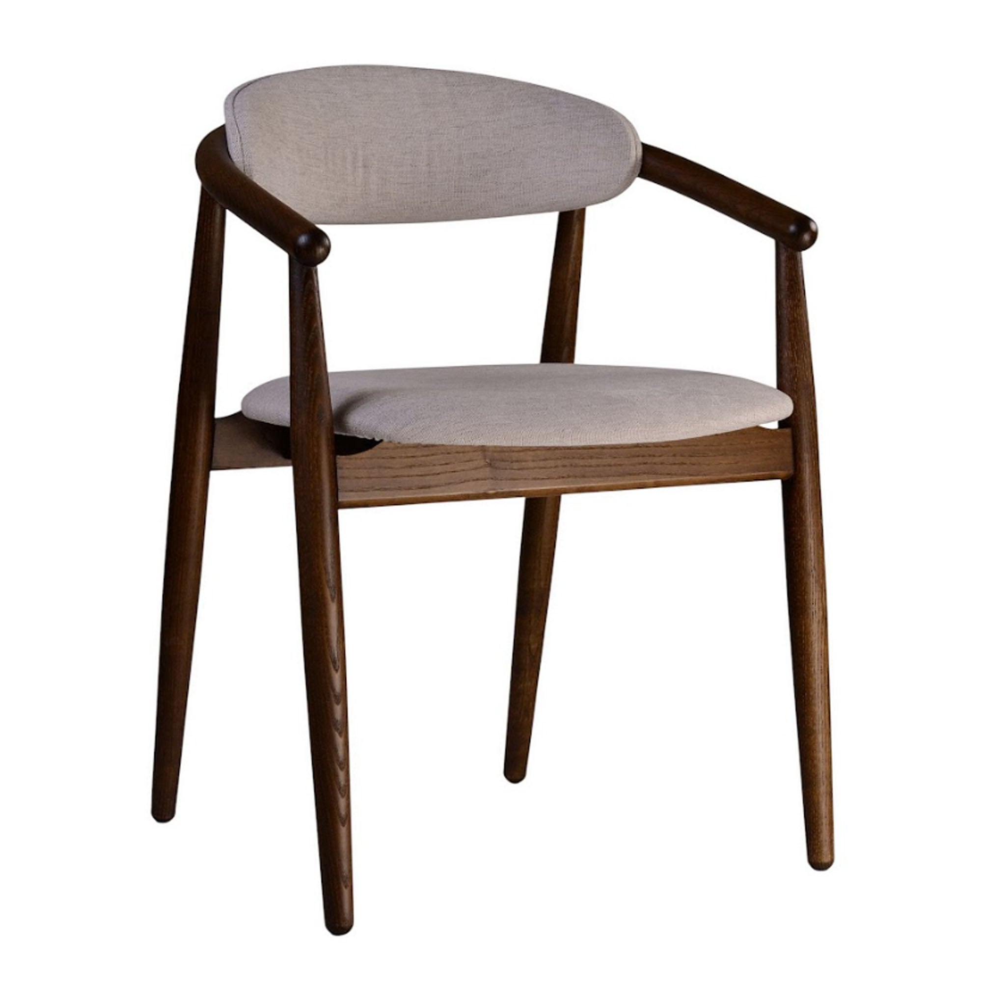 Стілець MAMONT SOFT з ясена, темний горіх