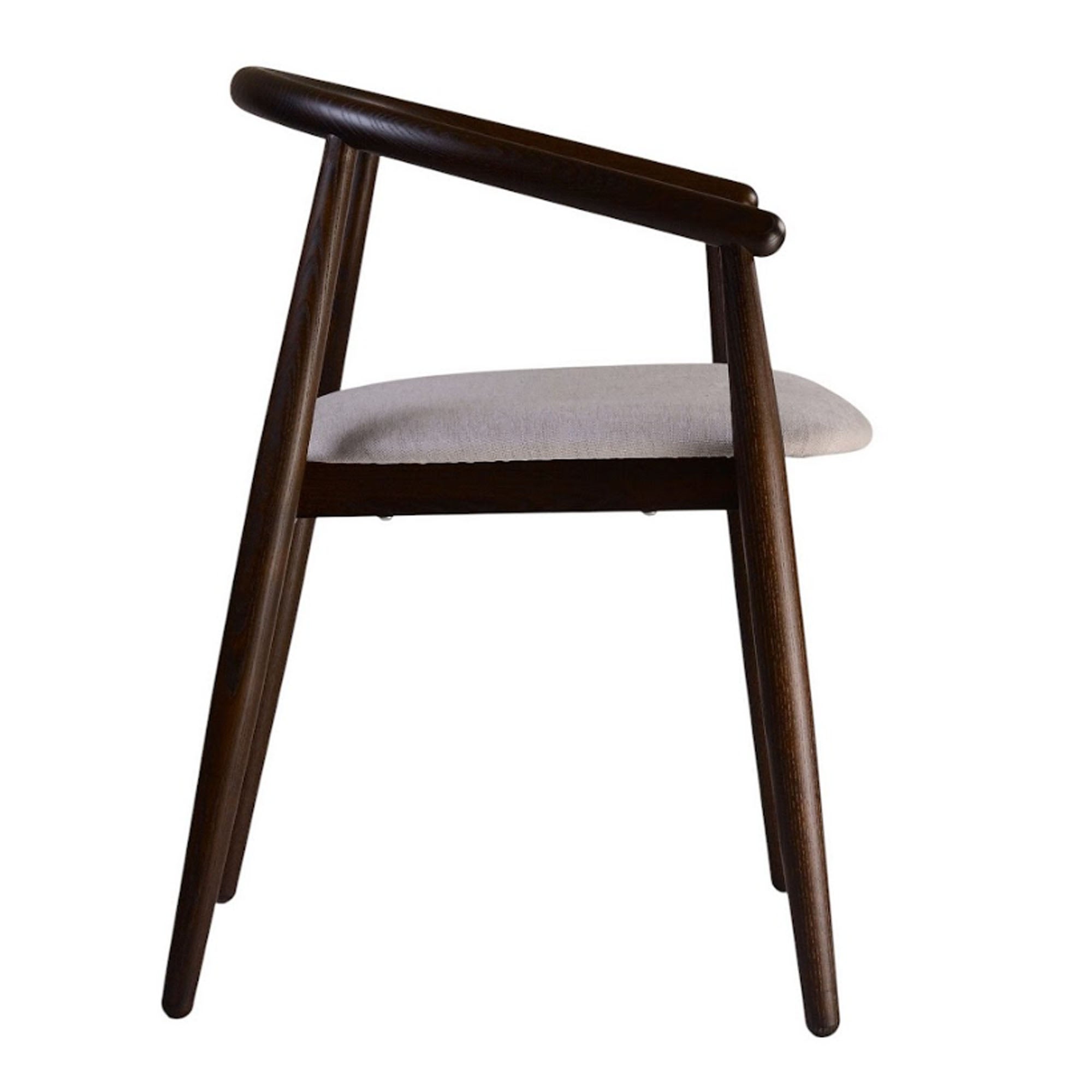 Стілець MAMONT з ясена, темний горіх