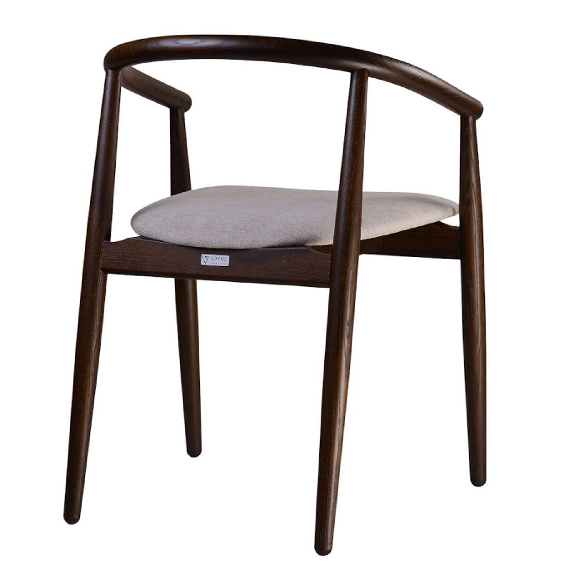 Стілець MAMONT з ясена, темний горіх