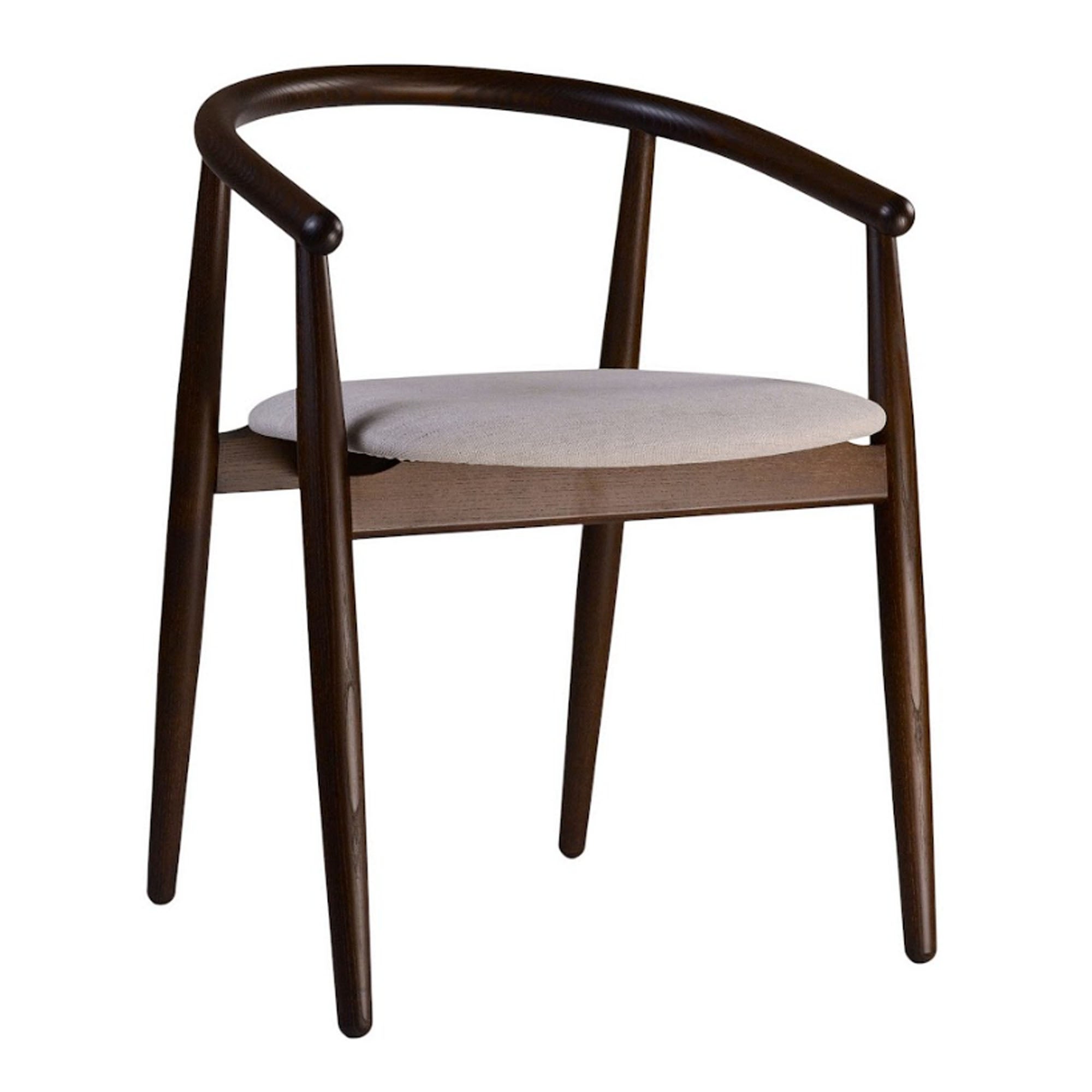 Стілець MAMONT з ясена, темний горіх