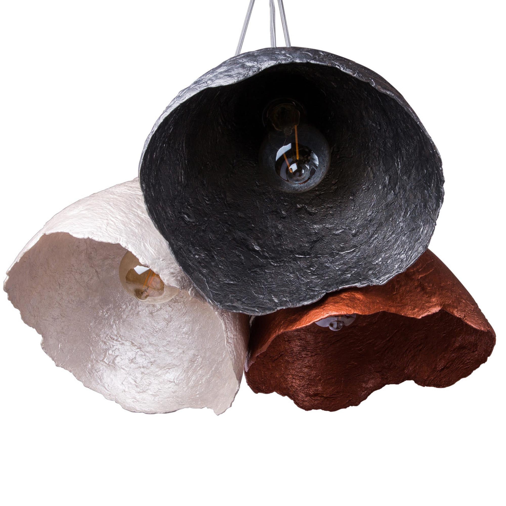 Світильник з підсиленого пап'є-маше, 3 лампи - зображення 1