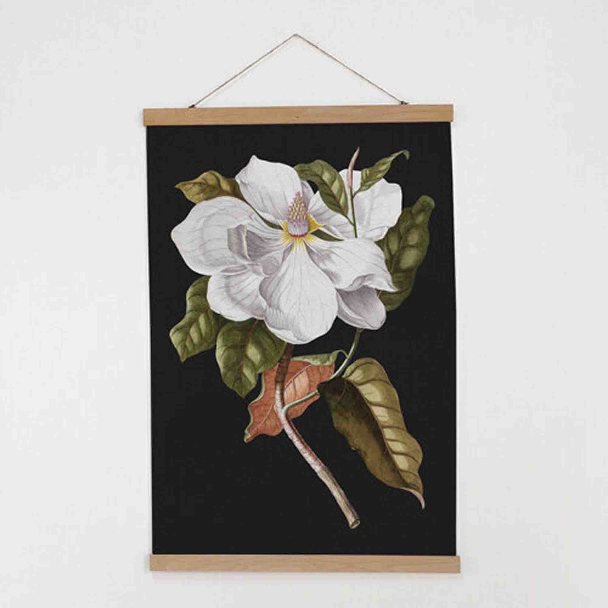 Тканинний постер на стіну БІЛА КВІТКА - зображення 1