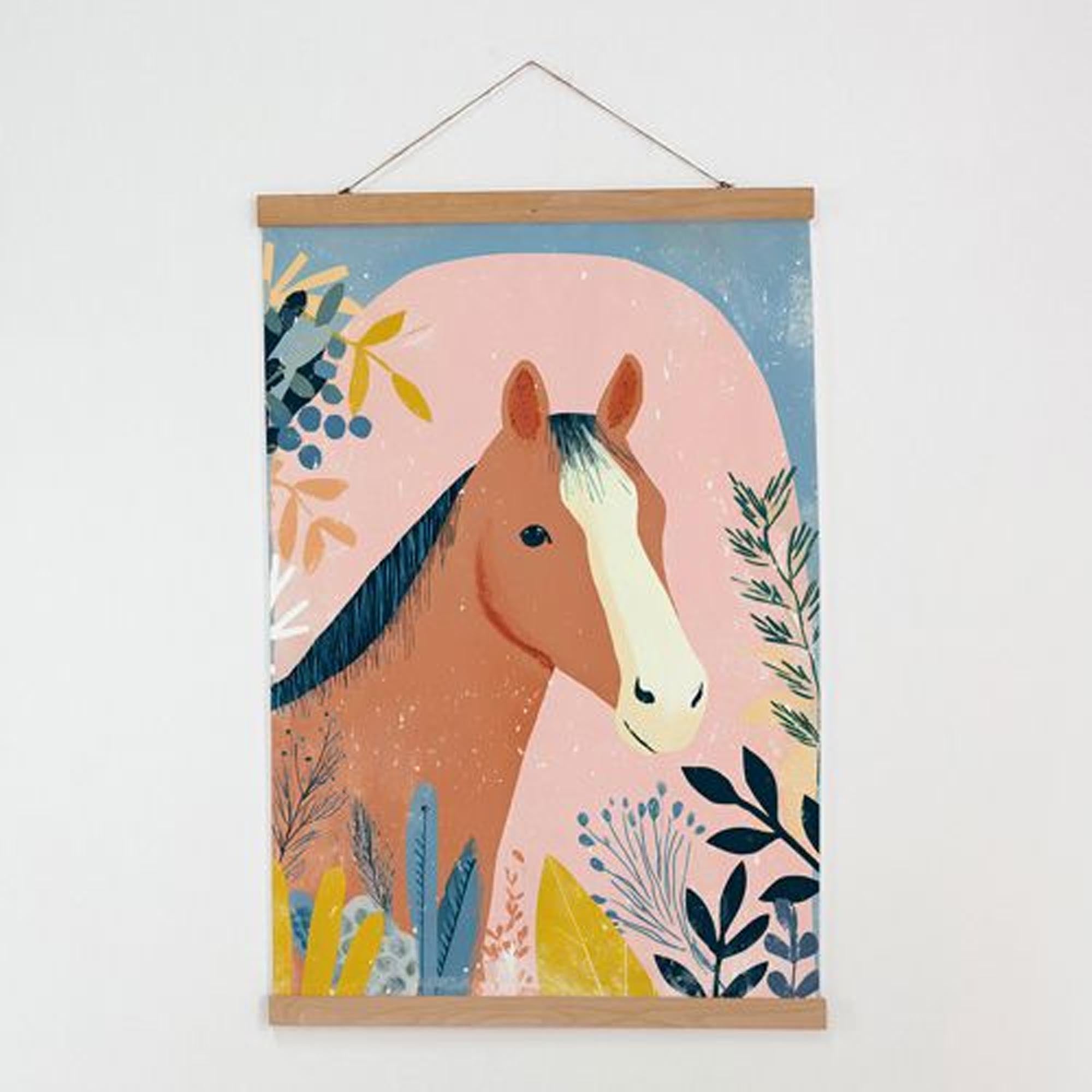 Тканинний постер на стіну КІНЬ