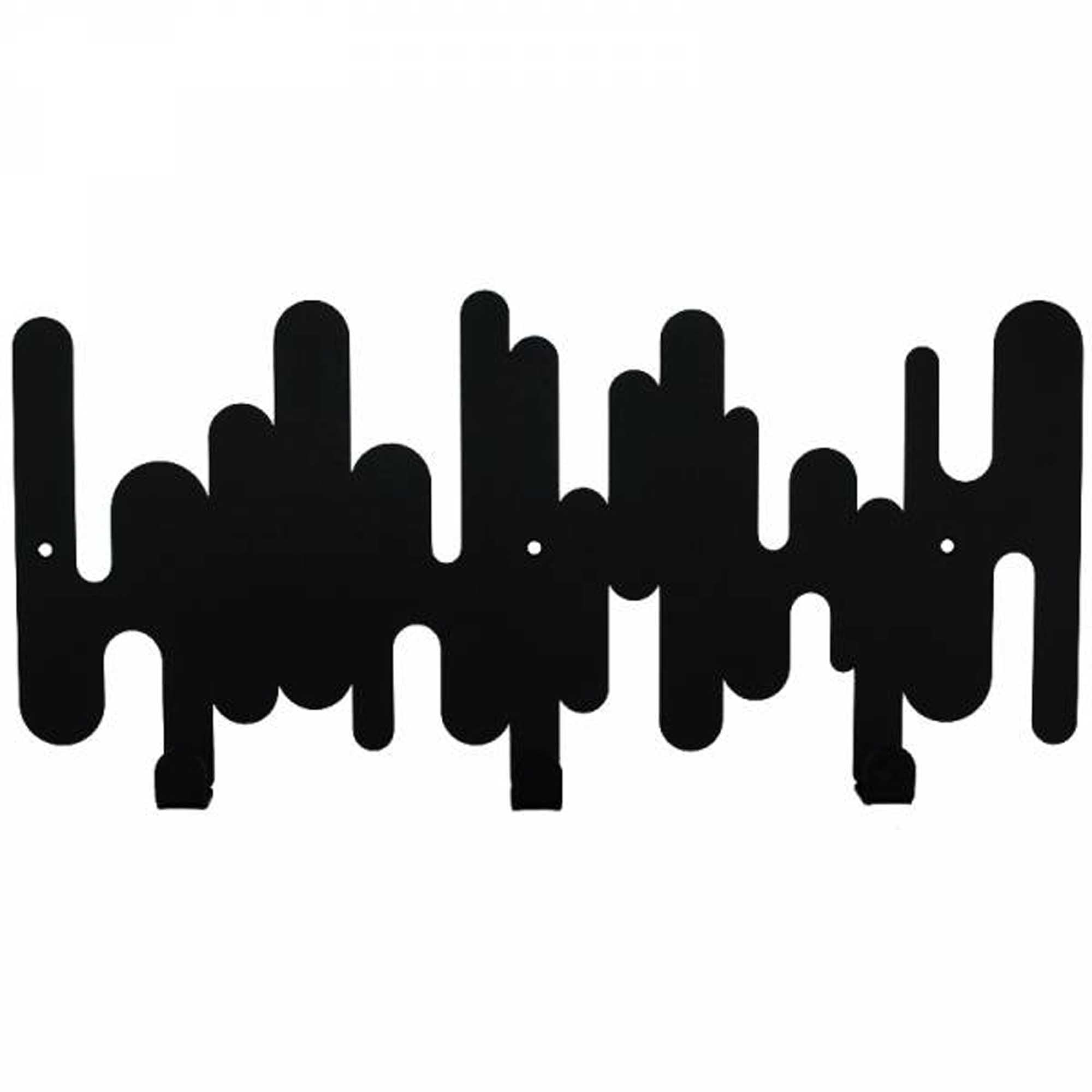 Вішалка настінна GLOZIS RHYTHM BLACK - зображення 1