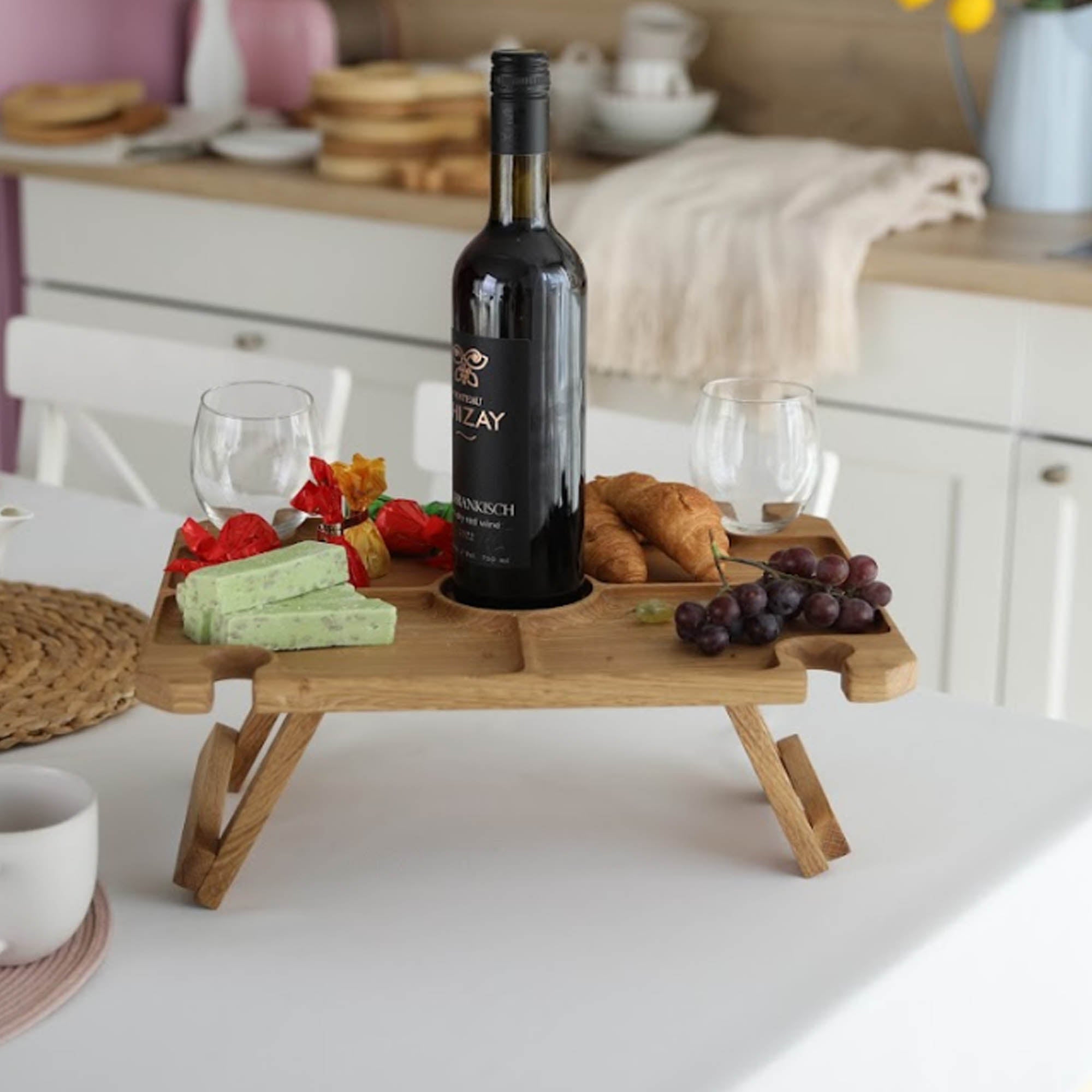 Винний столик БЕСІДА на 4 келиха