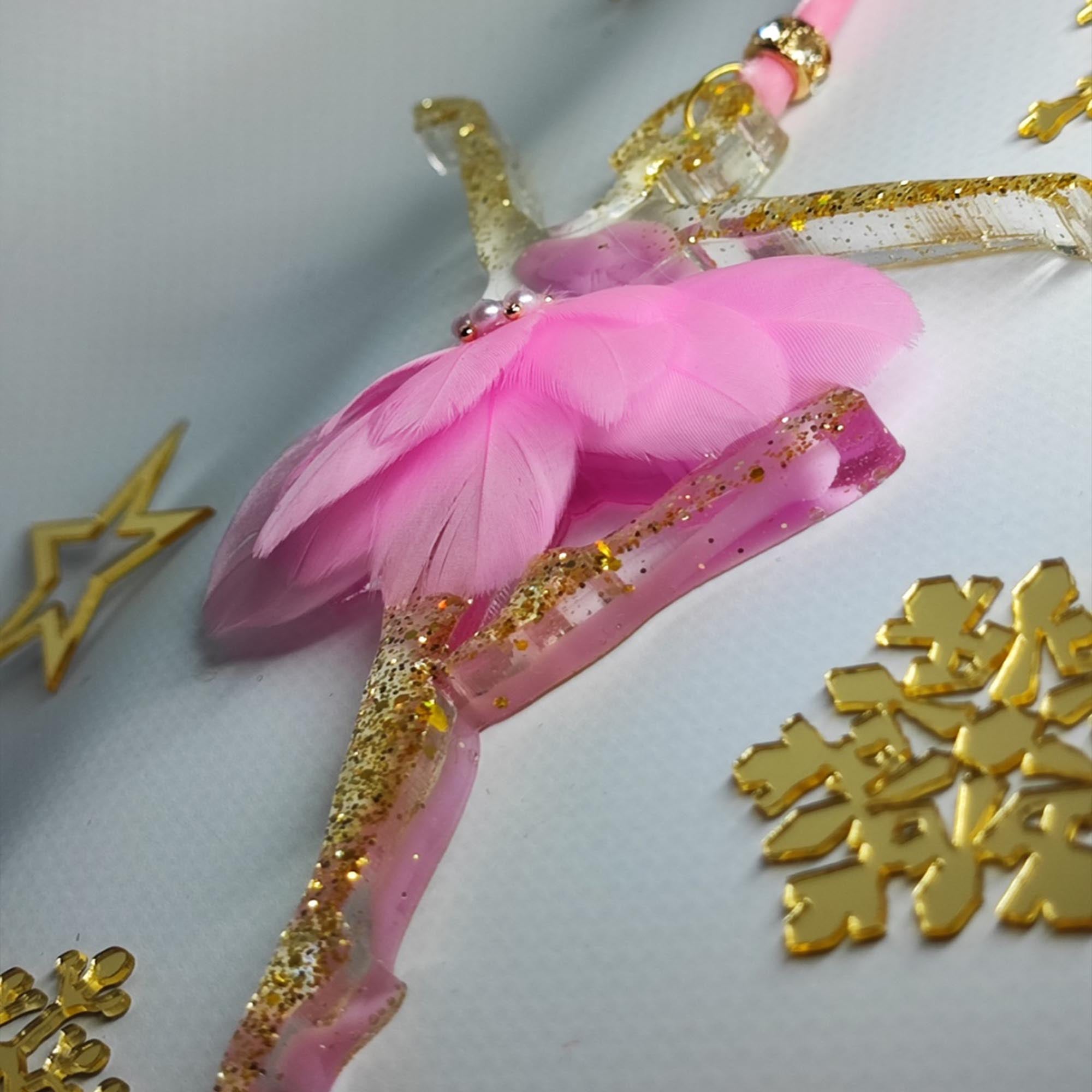 Елочная игрушка БАЛЕРИНА, из эпоксидной смолы