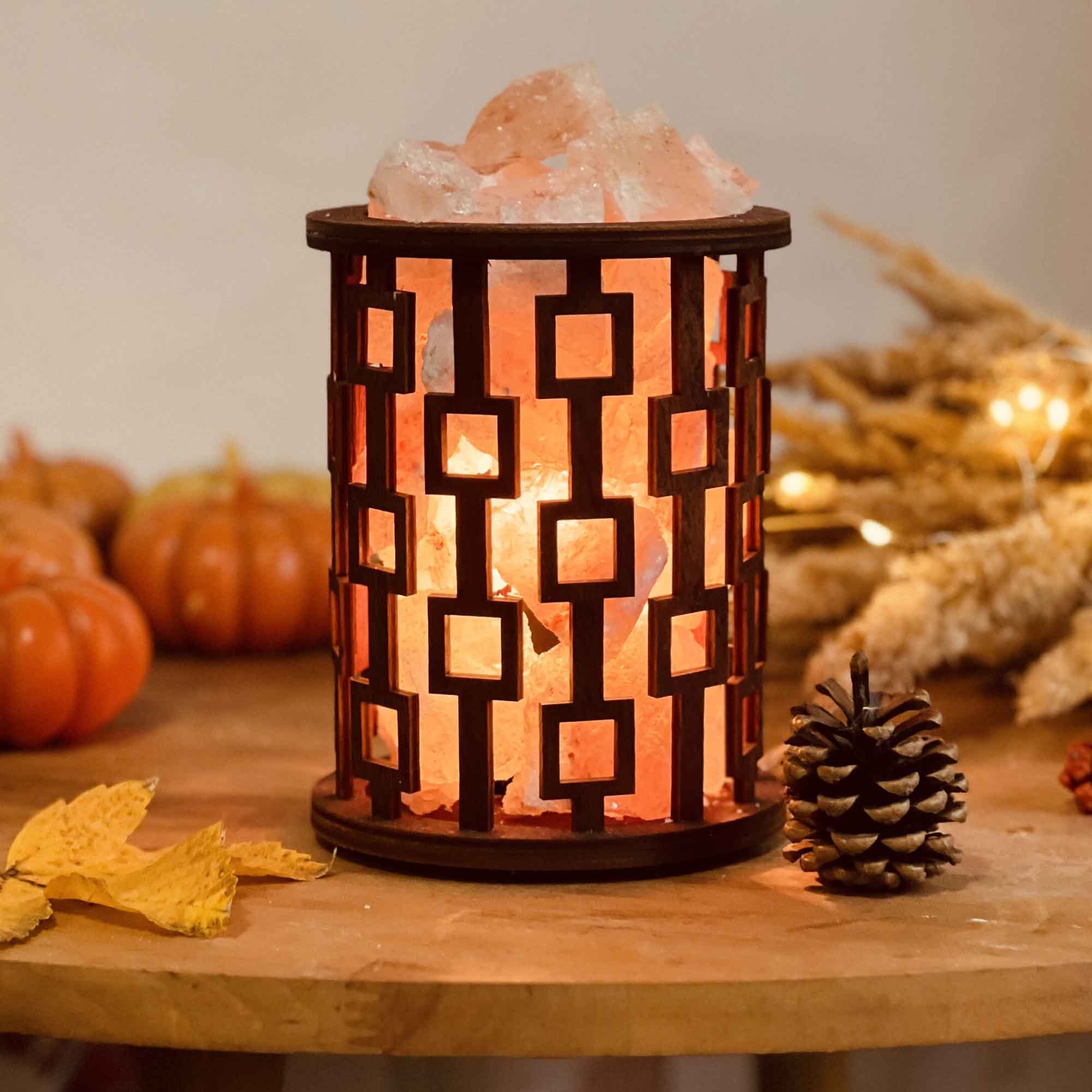 Соляна лампа корзина КВАДРАТИ - зображення 1