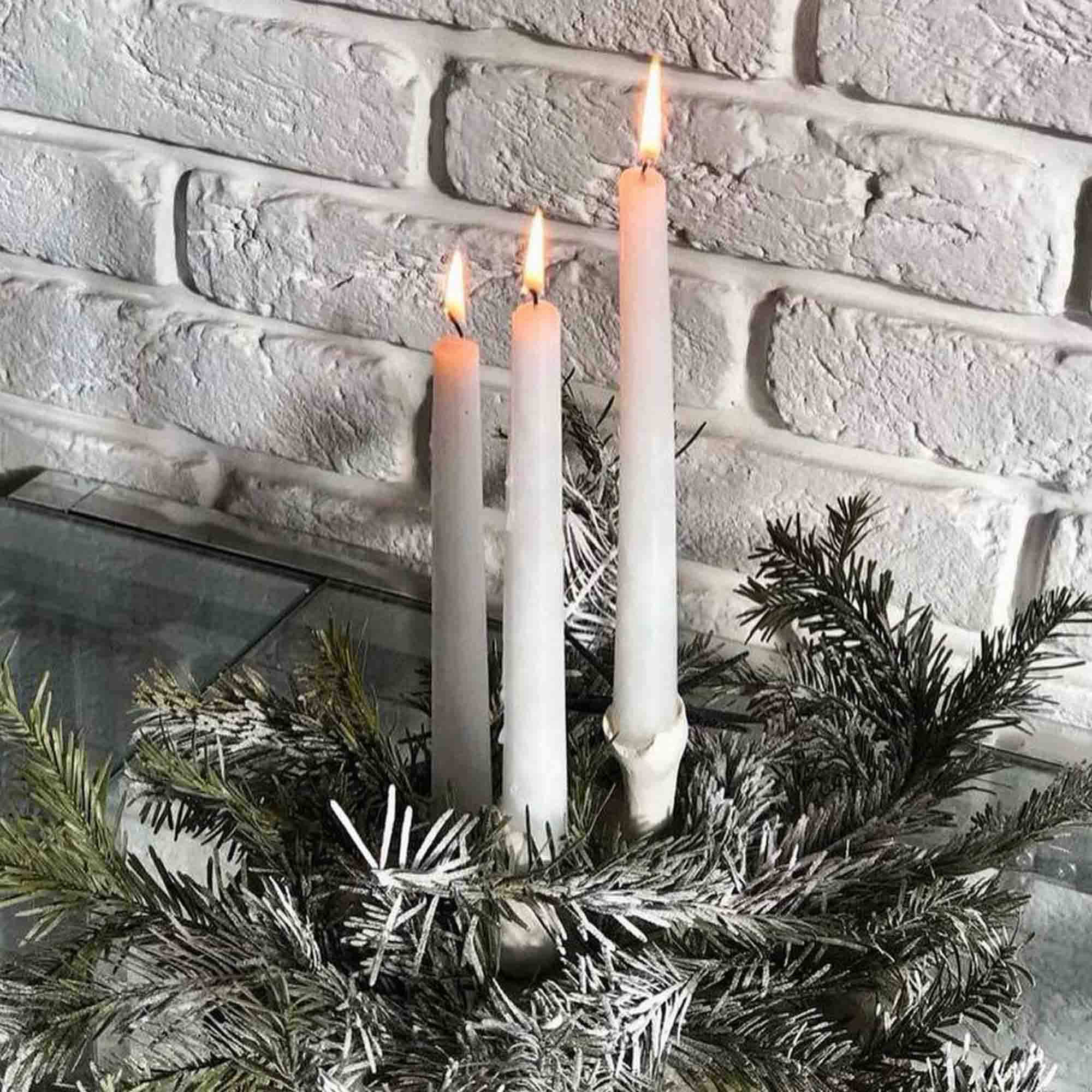 Свічка столова, біла - зображення 1