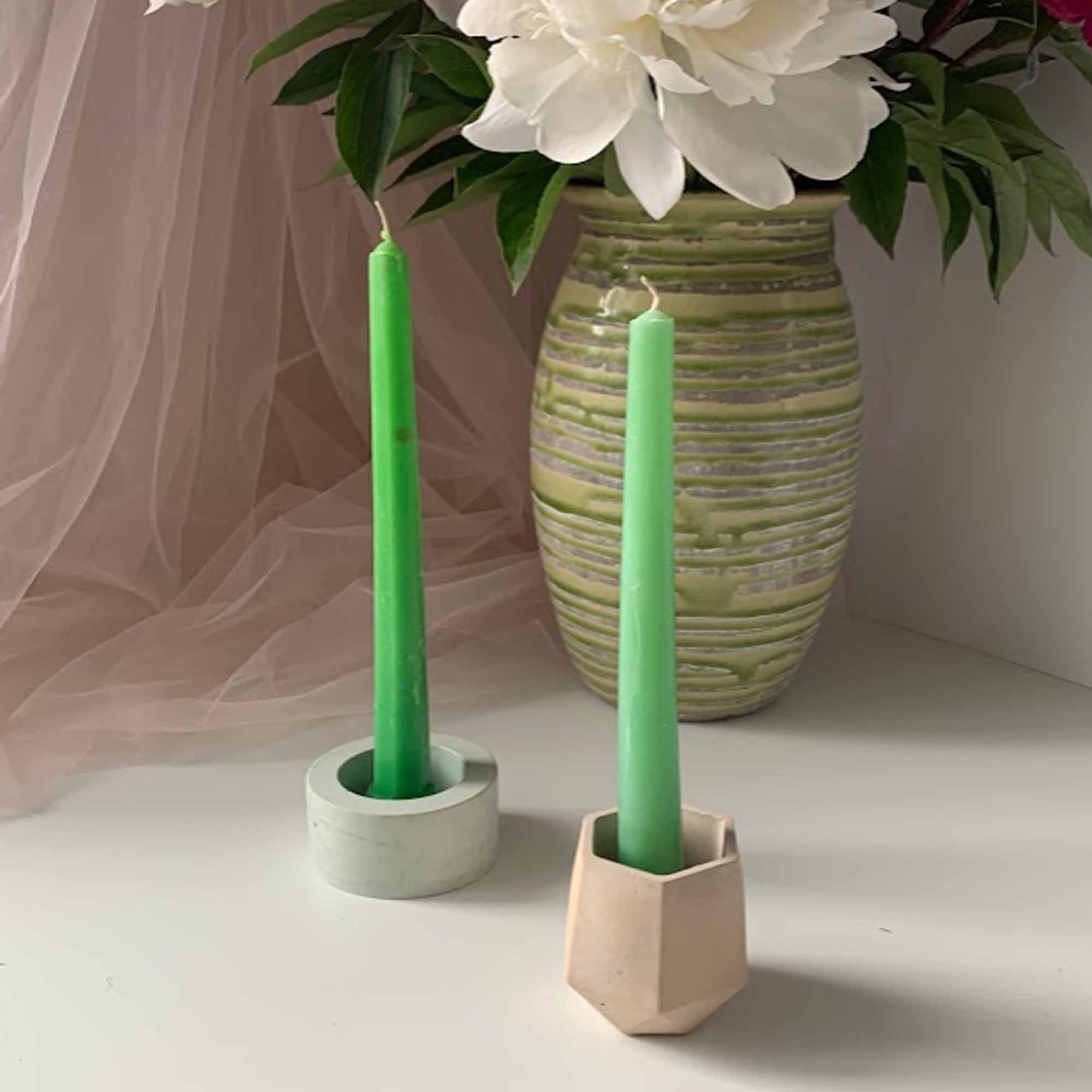 Свічка столова, кольорова - зображення 1