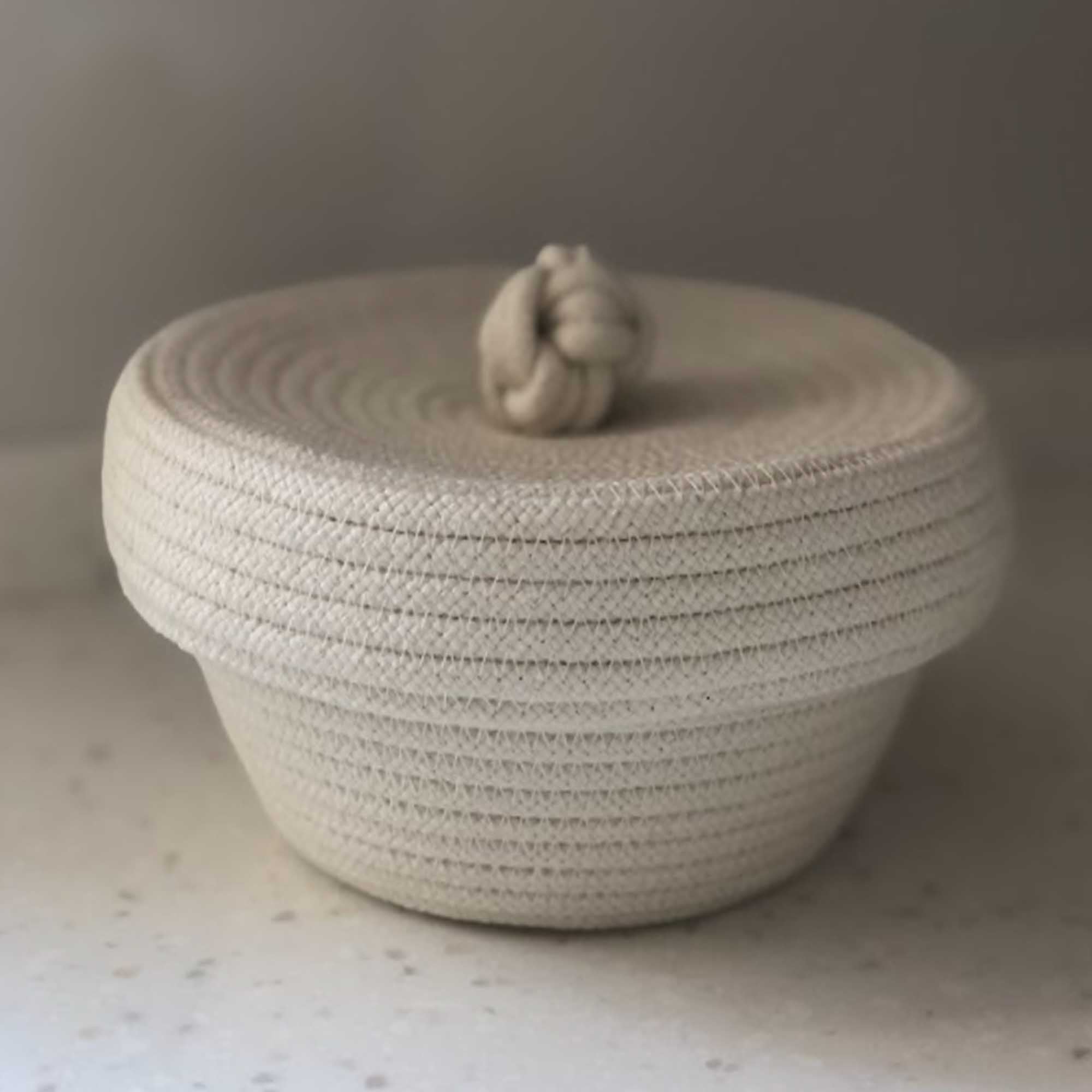 Кошик натуральний, бавовна - зображення 2