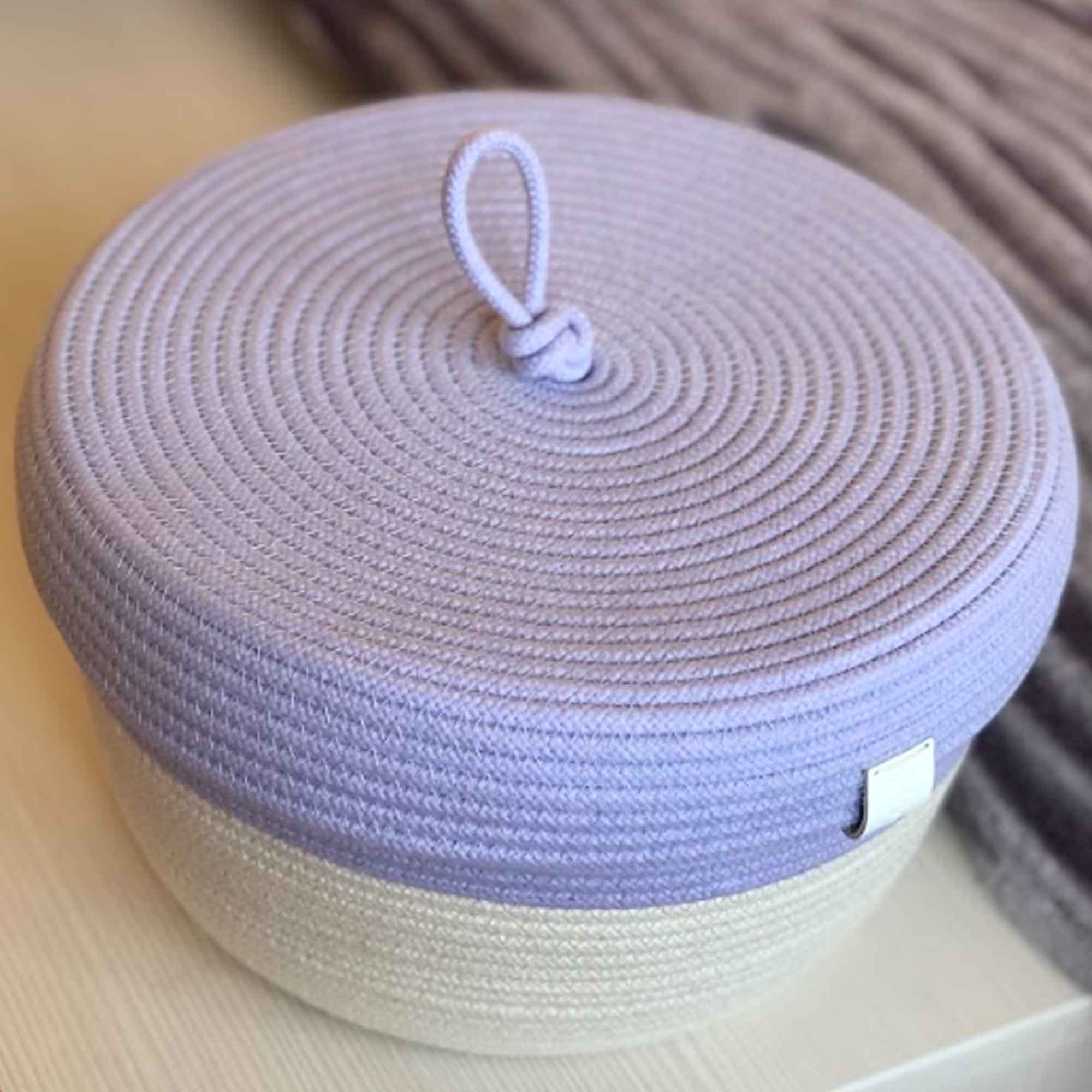 Кошик лавандовий, бавовна - зображення 1