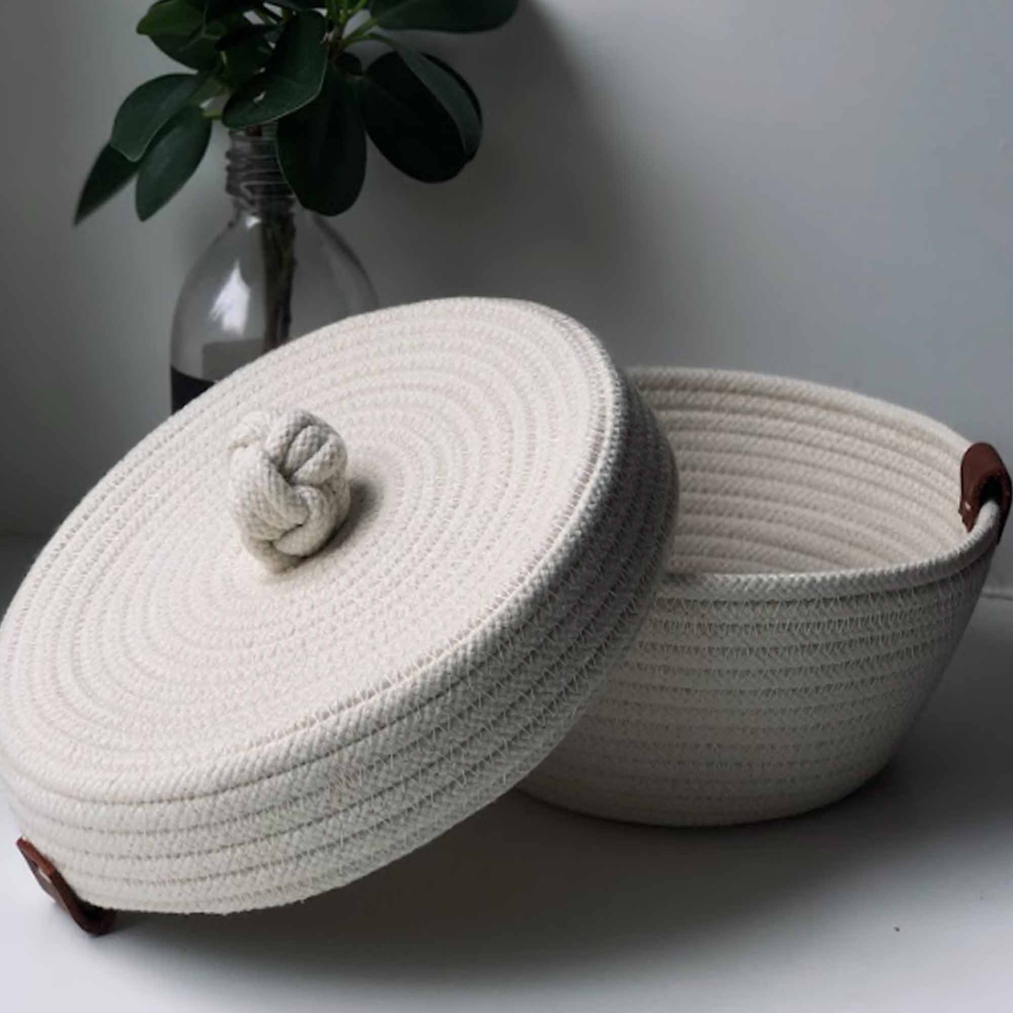 Кошик натуральний, бавовна - зображення 1