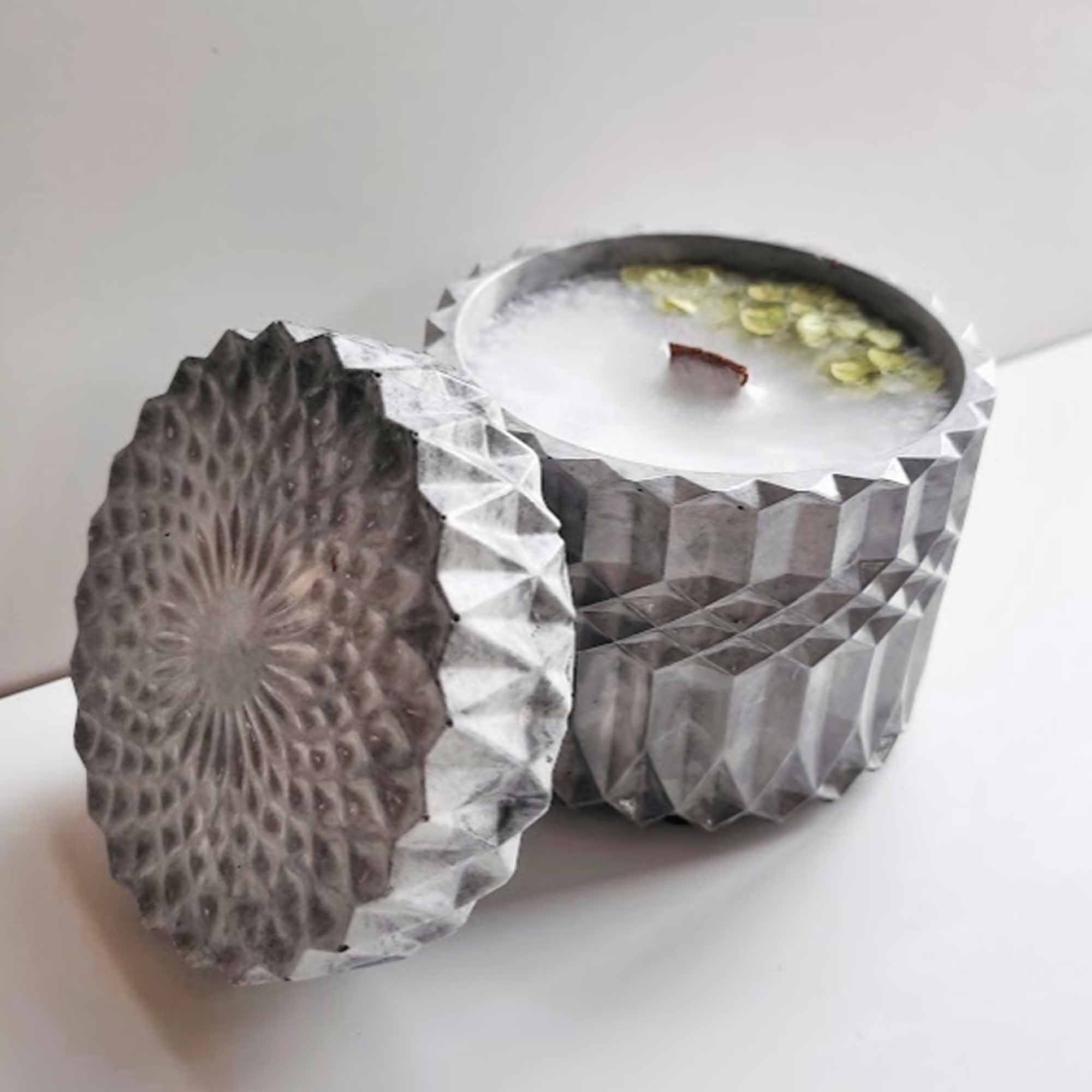 Свічка в гіпсовій шкатулці розмір XL - зображення 1