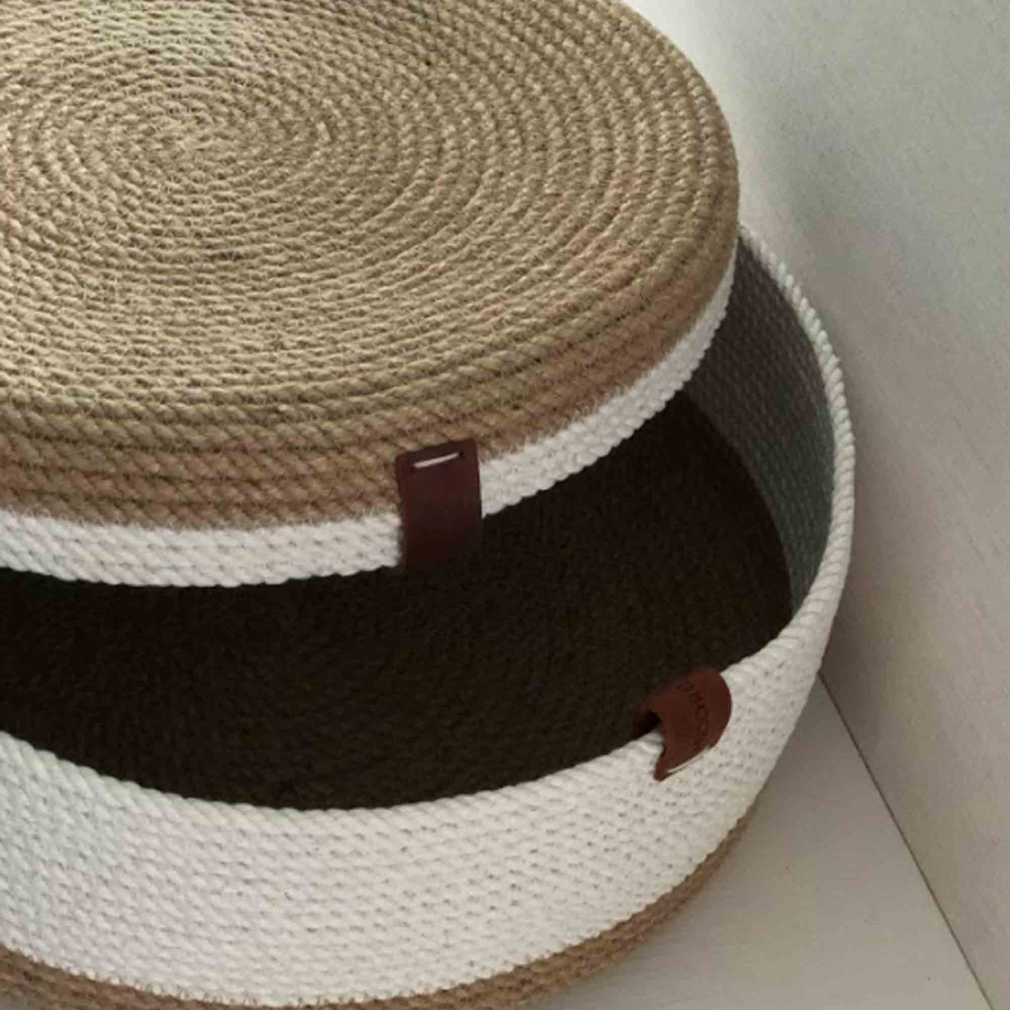 Кошик з кришкою, джут - зображення 2