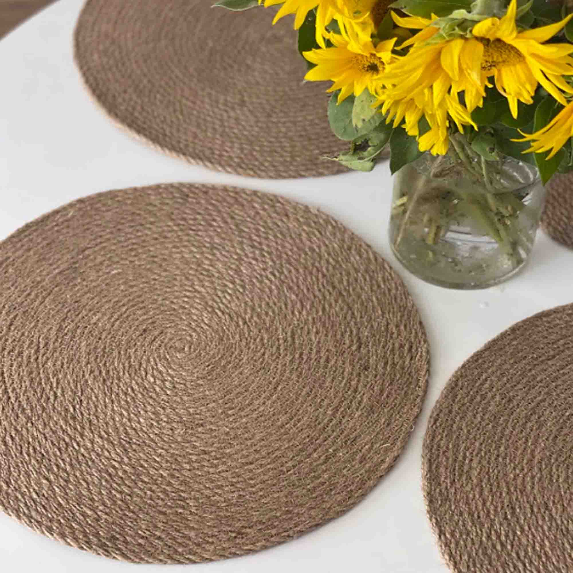 Набір підставок з джуту - зображення 6