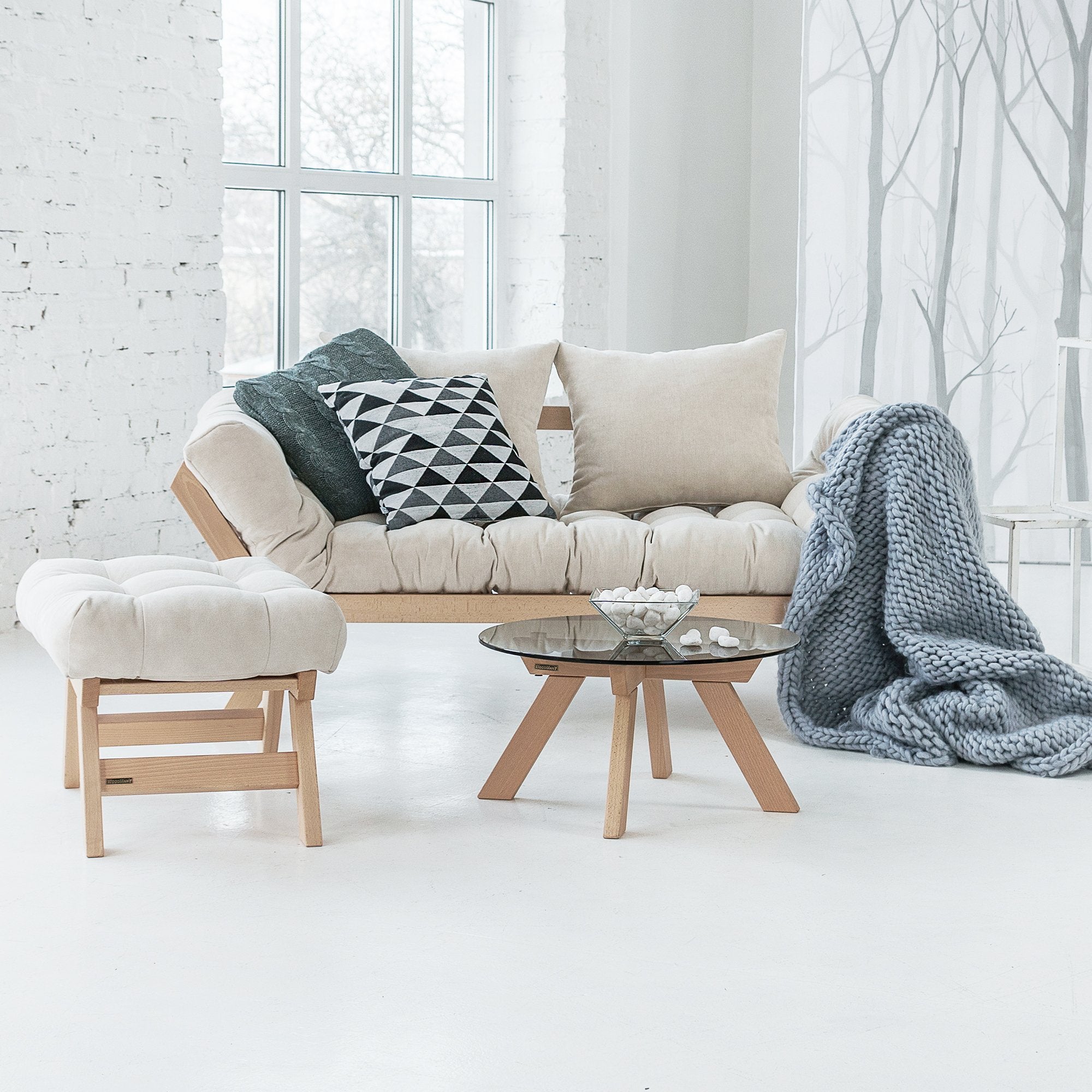 Диван-футон ALLEGRO, бук натурального кольору - зображення 2