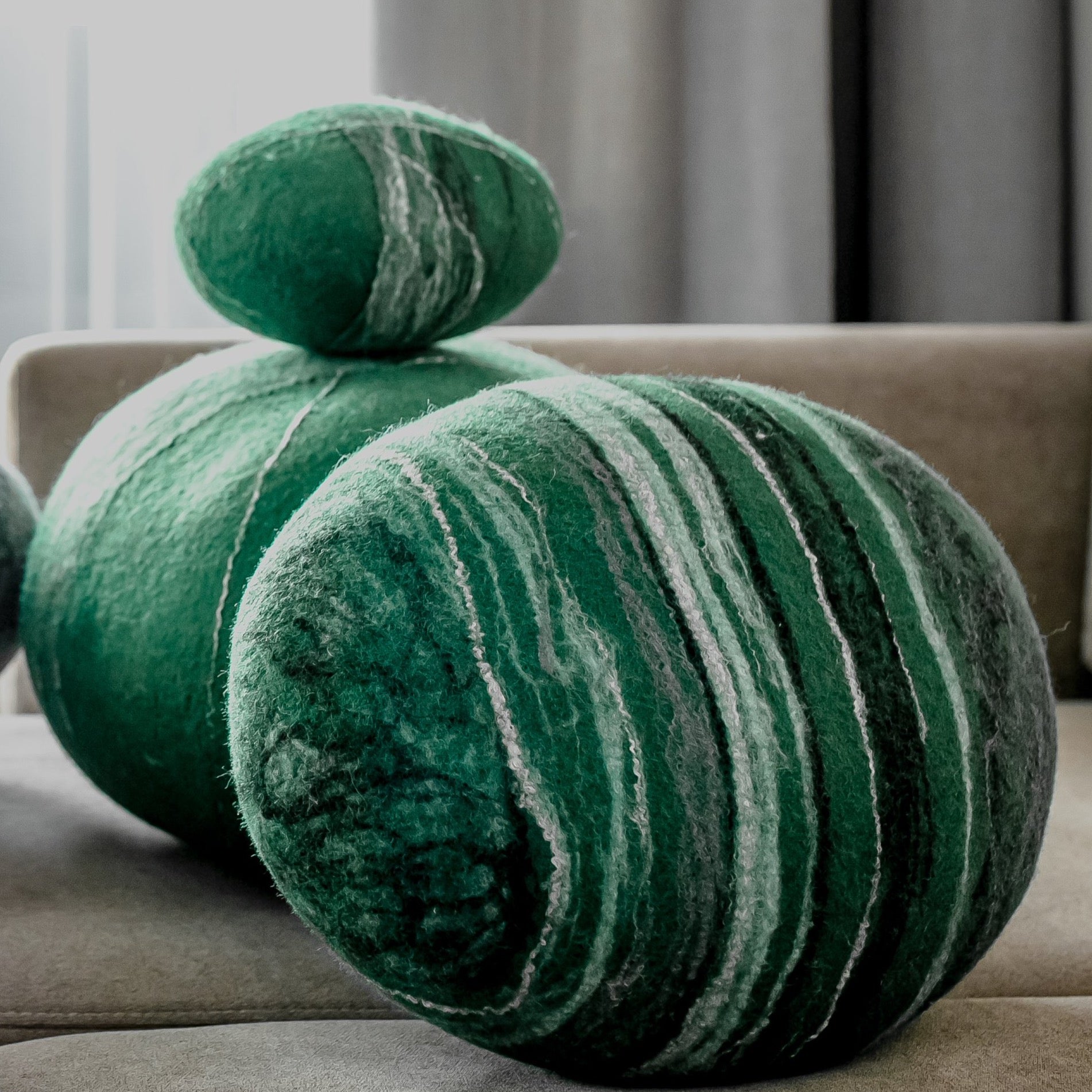 Камінь-пуф MOERAKI з вовни - зображення 2