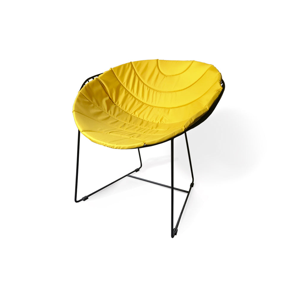 Лаундж крісло LYSTOK, чорний каркас - зображення 1