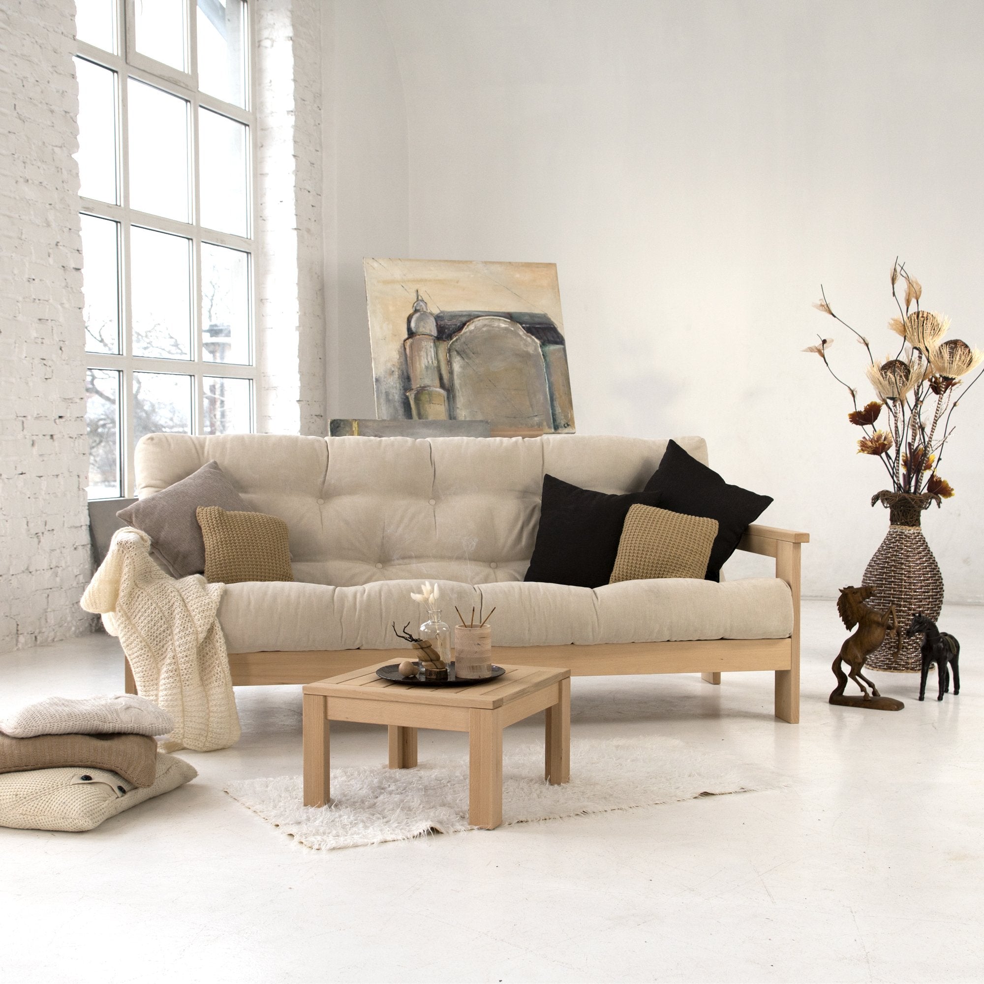 Розкладний диван-футон MEXICO, бук натурального кольору - зображення 3