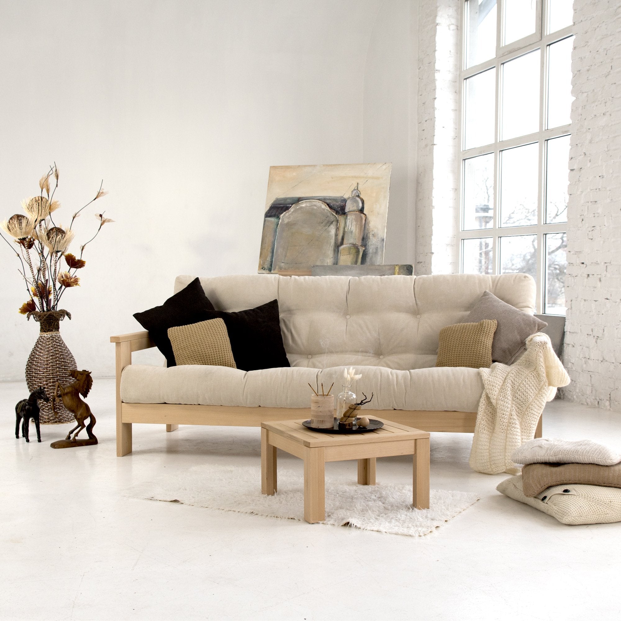 Розкладний диван-футон MEXICO, бук натурального кольору - зображення 4