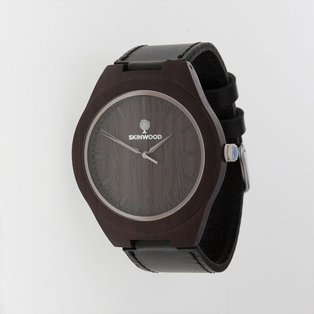 Годинник наручний SKINWOOD BLACK з дерева - зображення 2