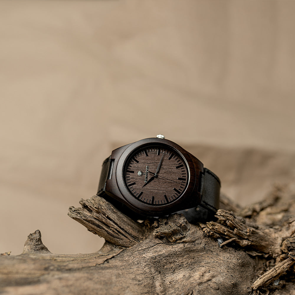 Годинник наручний SKINWOOD BLACK з дерева - зображення 1