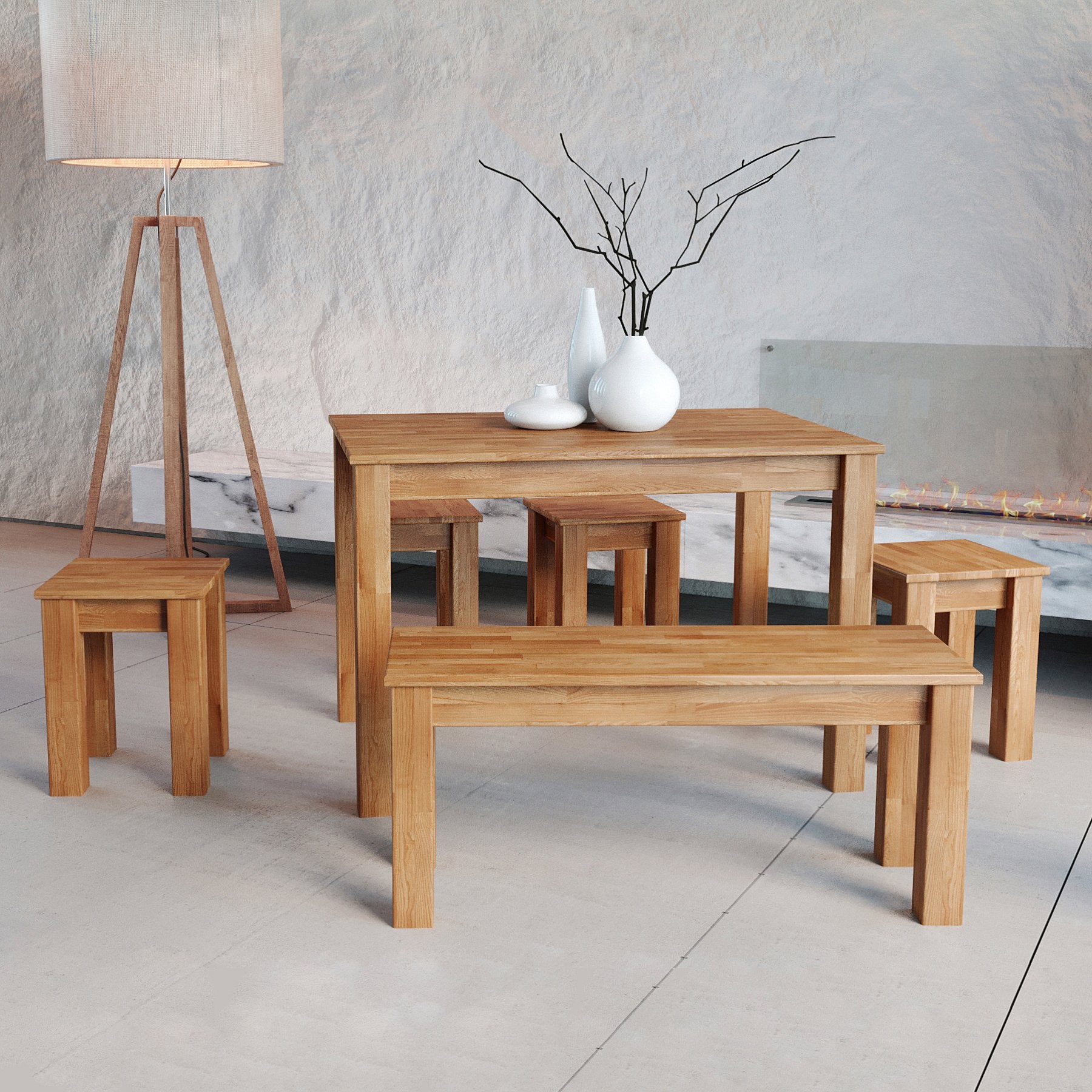 Стіл кухонний BONN, буковий - зображення 2