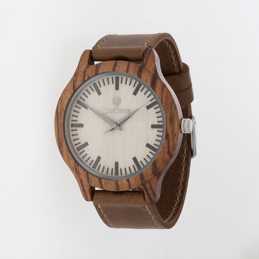Годинник наручний ZEBRA з дерева - зображення 2