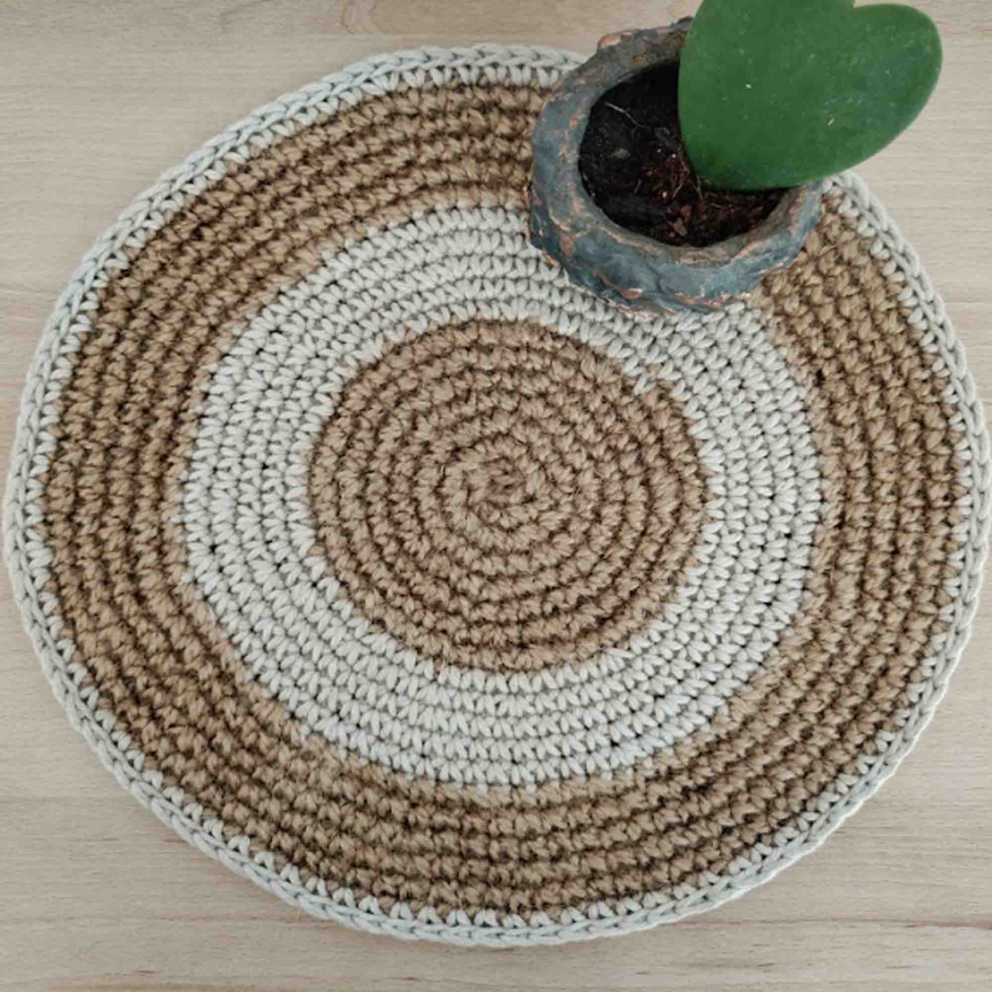 Серветки для сервірування, джут та вовна - зображення 1