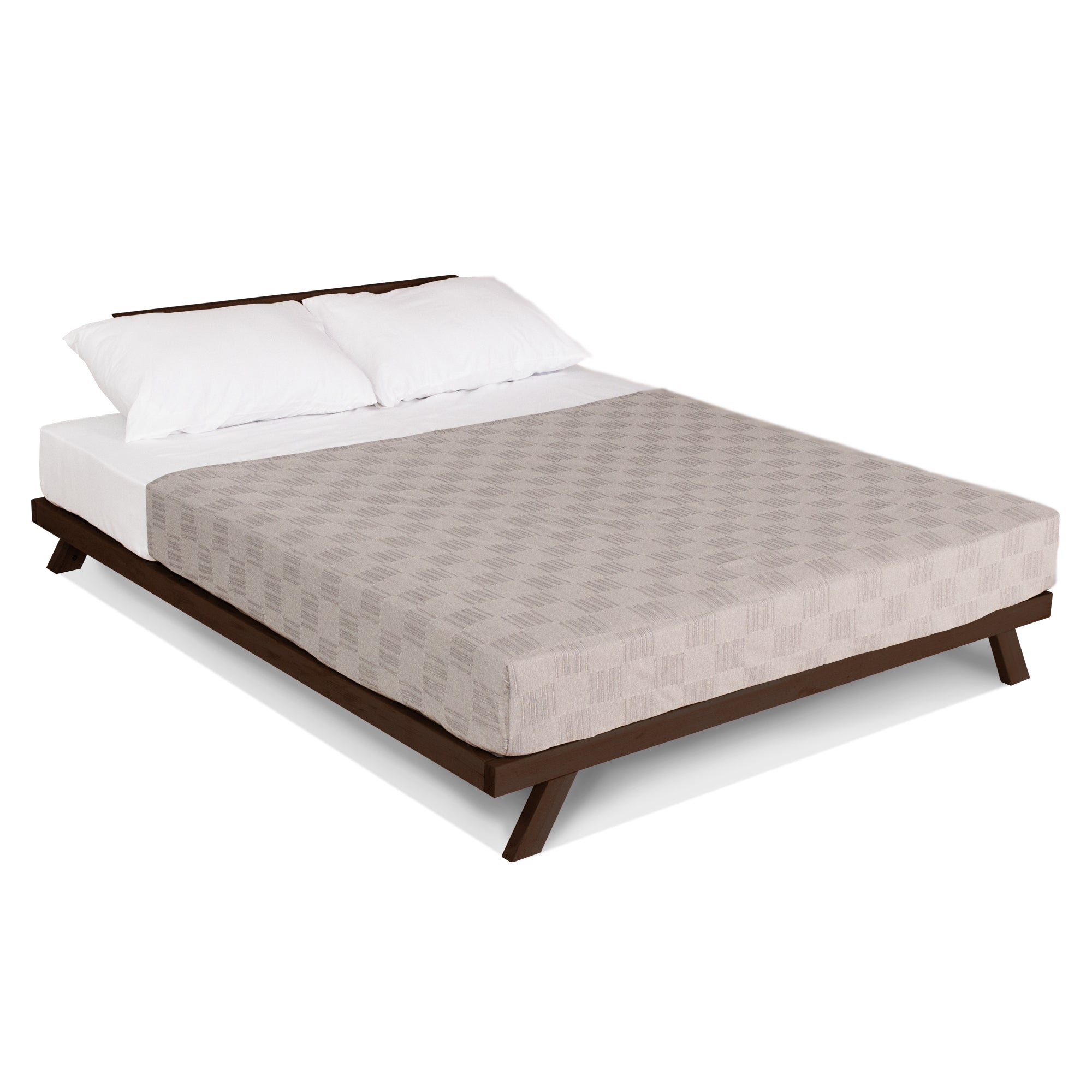 Двуспальная кровать ALLEGRO, каркас шоколадного цвета
