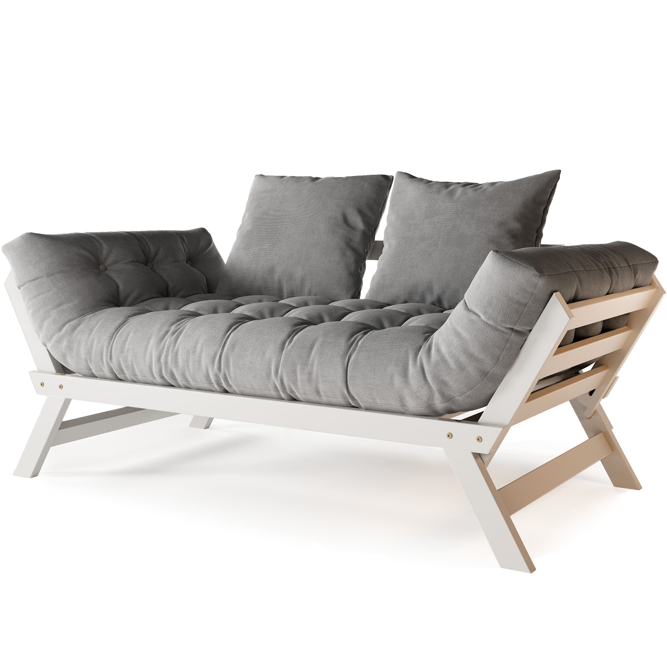 Диван-футон ALLEGRO, бук белого цвета